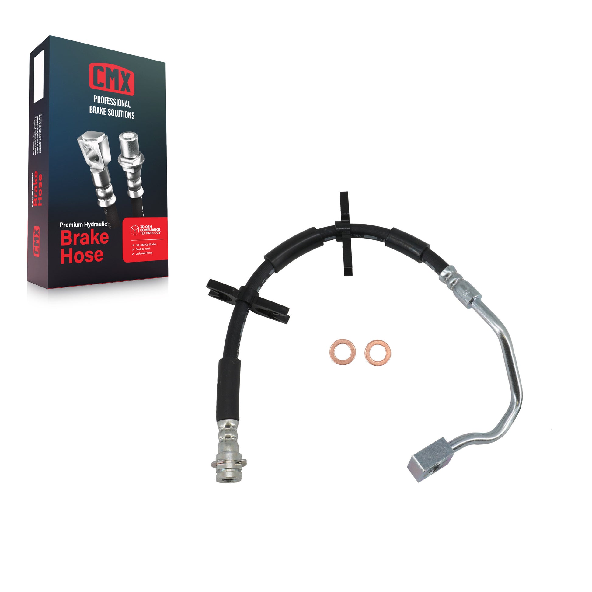 CMX 12-H620974 Brake Hydraulic Hose for 2004-2005 Ford F-150 - Front Right