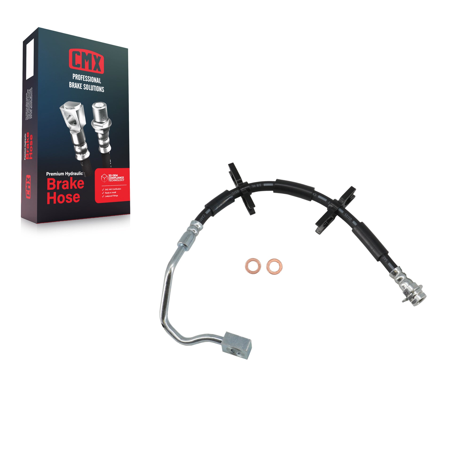 CMX 12-H620975 Brake Hydraulic Hose for 2004-2005 Ford F-150 - Front Left