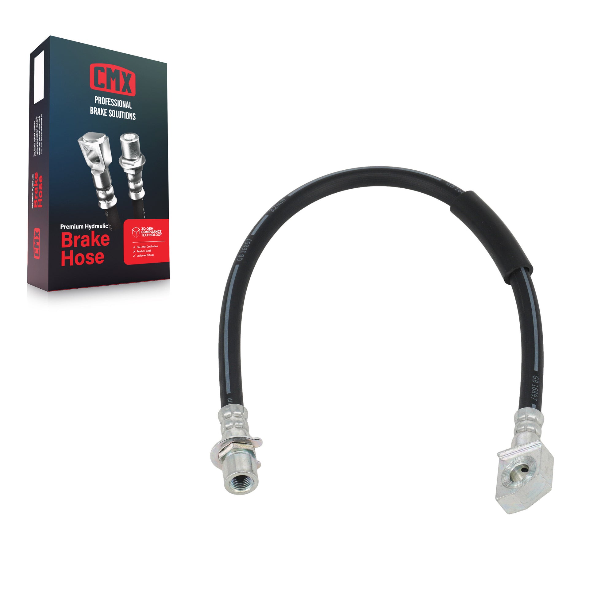CMX 12-H621010 Brake Hydraulic Hose for 2007-2017 Ford Expedition, Lincoln Navigator - Rear Right