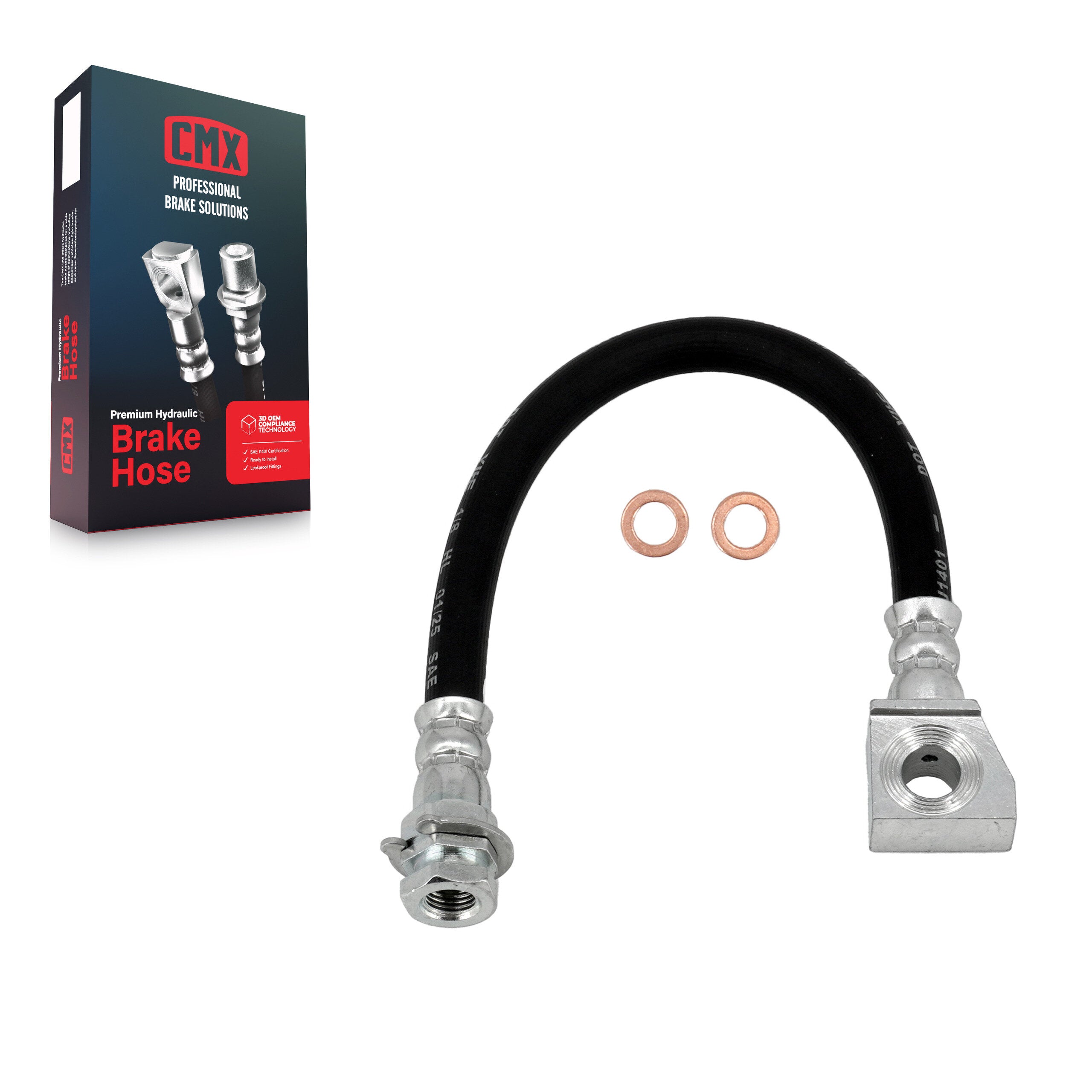 CMX 12-H621017 Brake Hydraulic Hose for 1999-2004 Ford F-150 Heritage, Ford F-150 - Rear Right