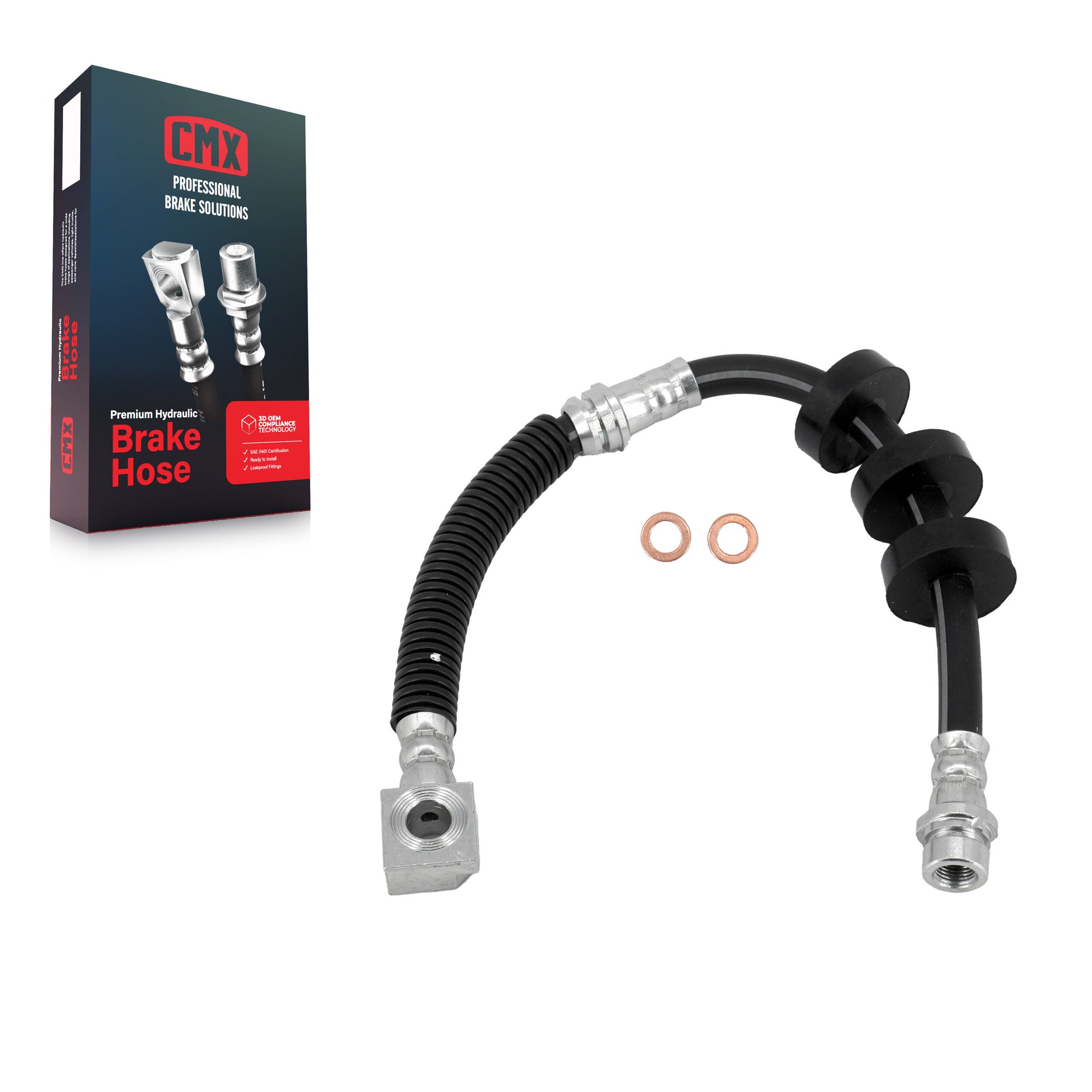 CMX 12-H621036 Brake Hydraulic Hose for 2008-2011 Ford Focus - Front Left