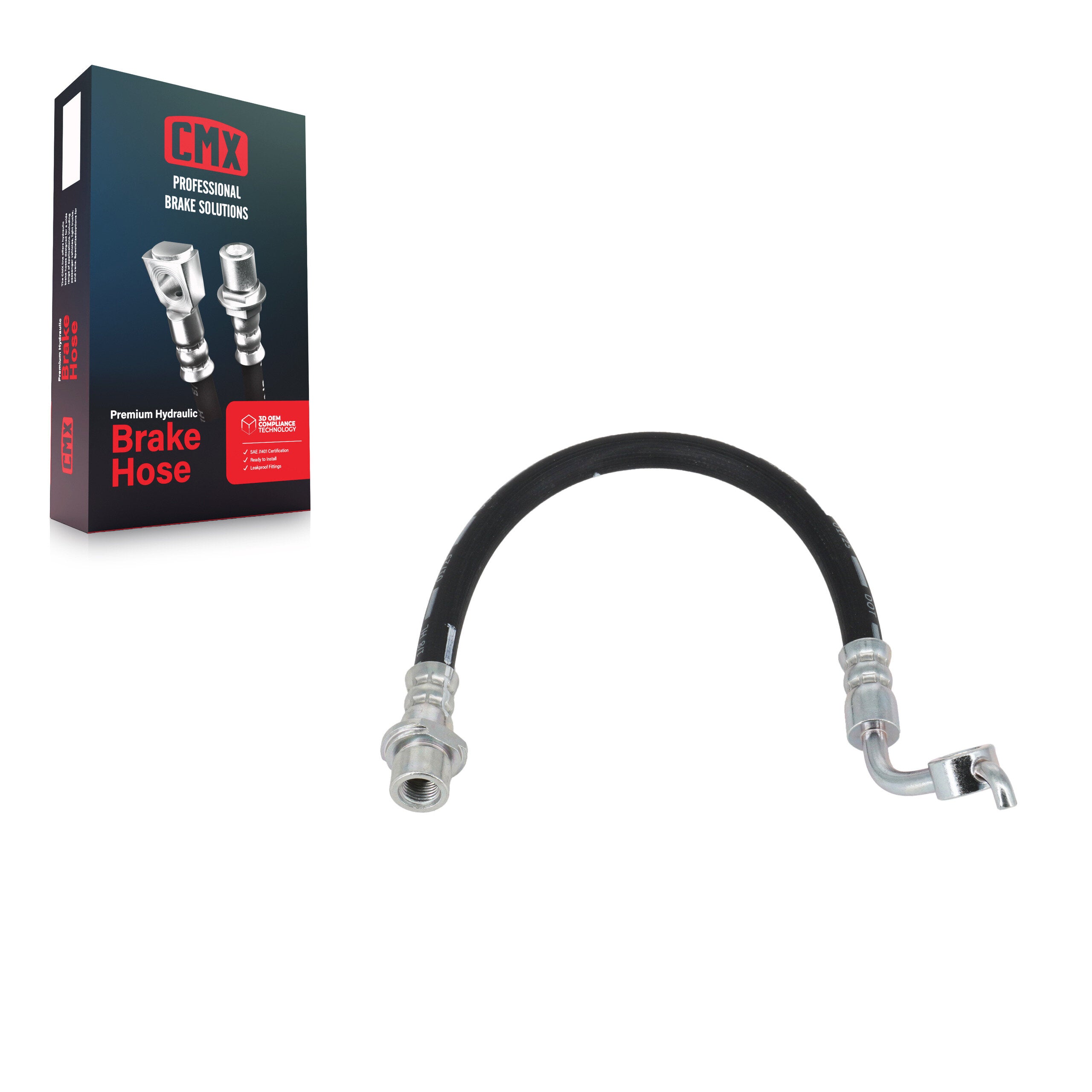 CMX 12-H621071 Brake Hydraulic Hose for 2006-2019 Toyota RAV4, Toyota Matrix - Rear Left