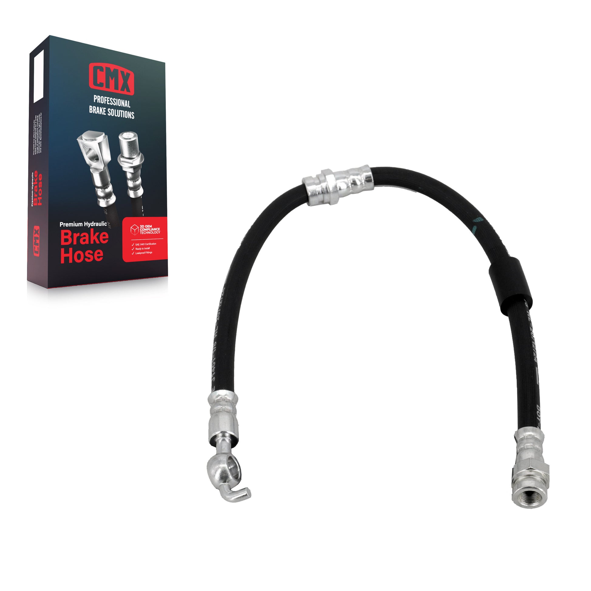 CMX 12-H621074 Brake Hydraulic Hose for 2007-2015 Mazda CX-7, Mazda CX-9 - Front