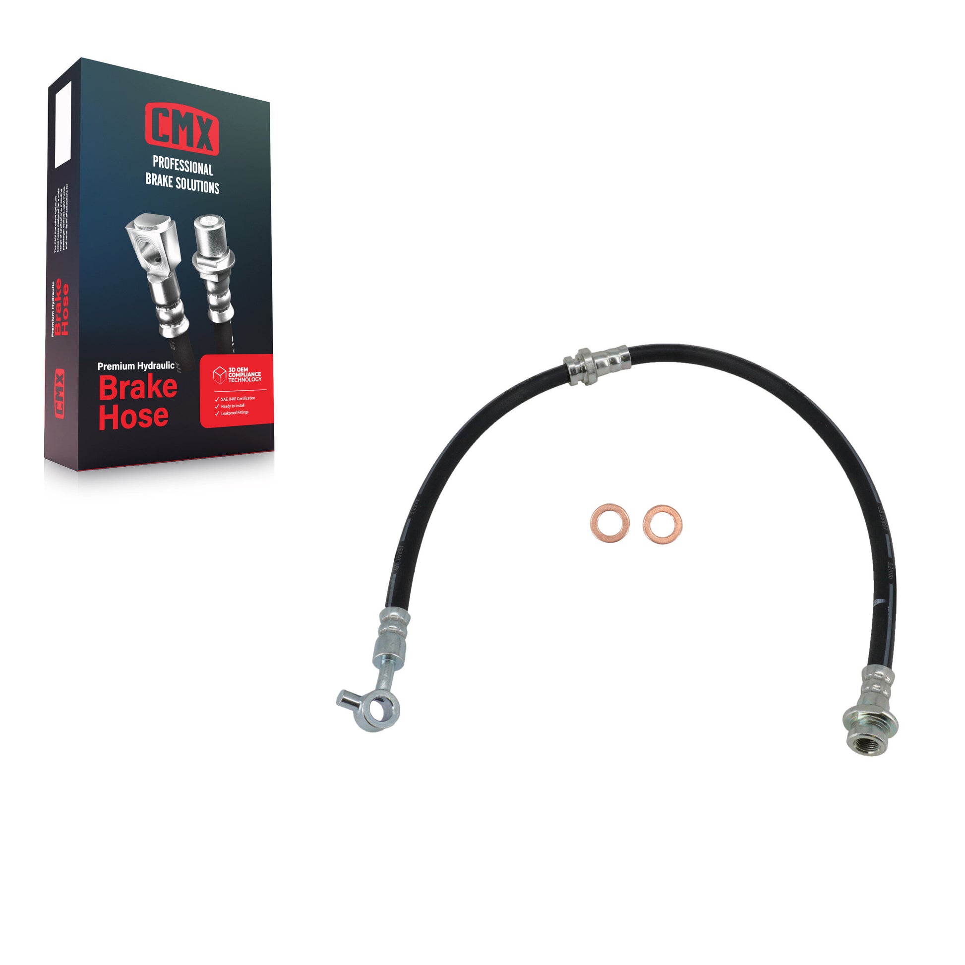 CMX 12-H621116 Brake Hydraulic Hose for 2007-2014 Nissan Versa, Nissan Cube - Front Right