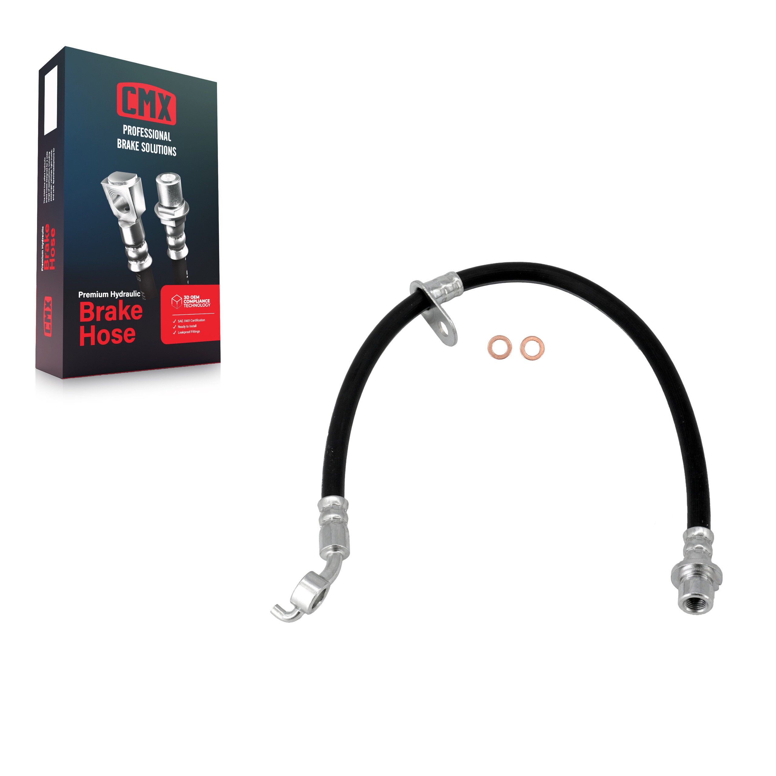CMX 12-H621120 Brake Hydraulic Hose for 2008-2014 Acura TSX, Honda Accord - Rear Right