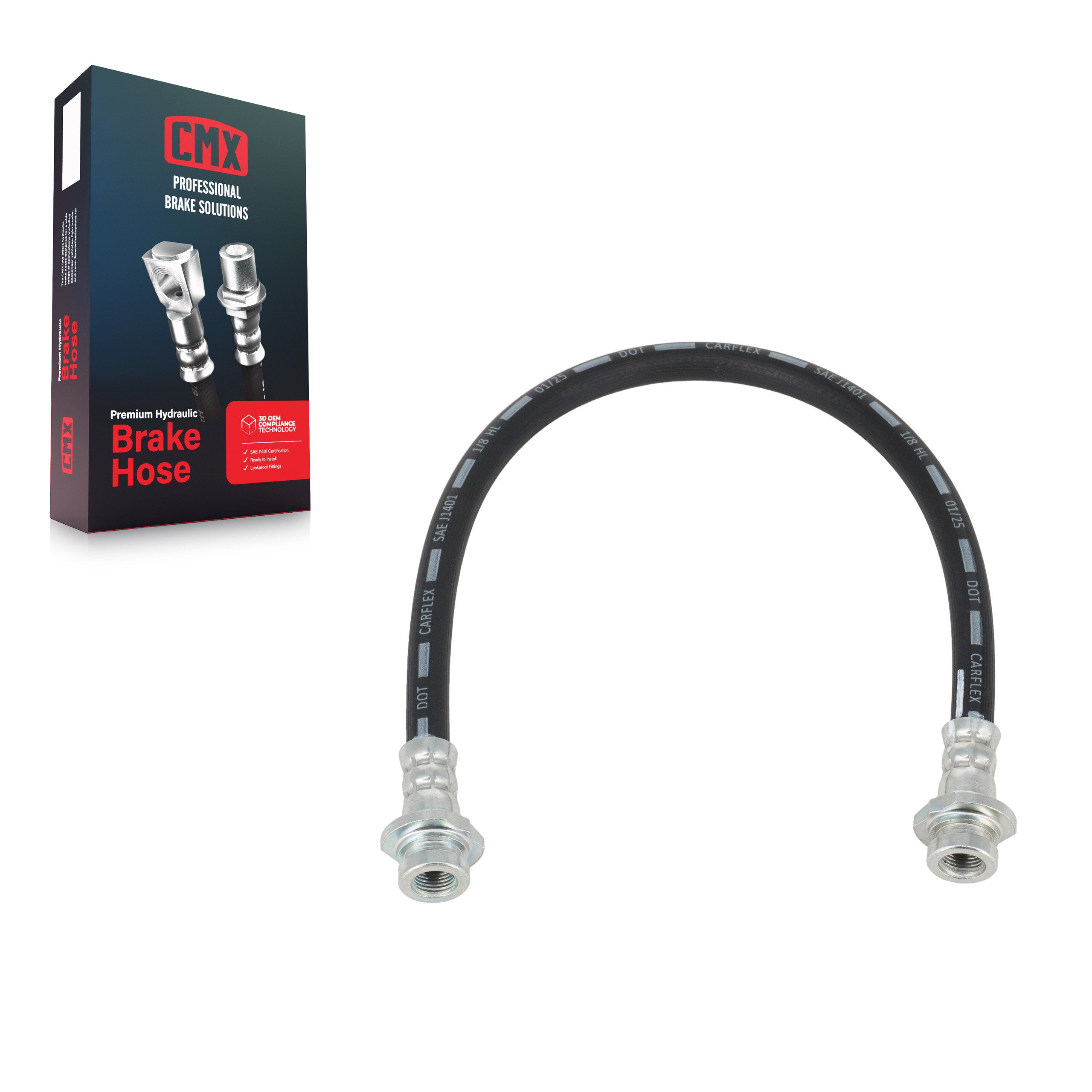 CMX 12-H621122 Brake Hydraulic Hose for 2007-2013 Nissan Sentra - Rear Left Inner, Rear