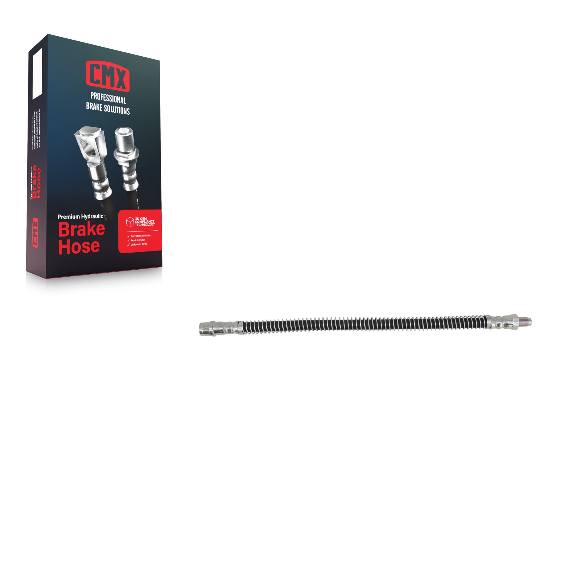 CMX 12-H621178 Brake Hydraulic Hose for 2003-2020 Mercedes-Benz C63 AMG, Mercedes-Benz E550, Mercedes-Benz E350 - Rear