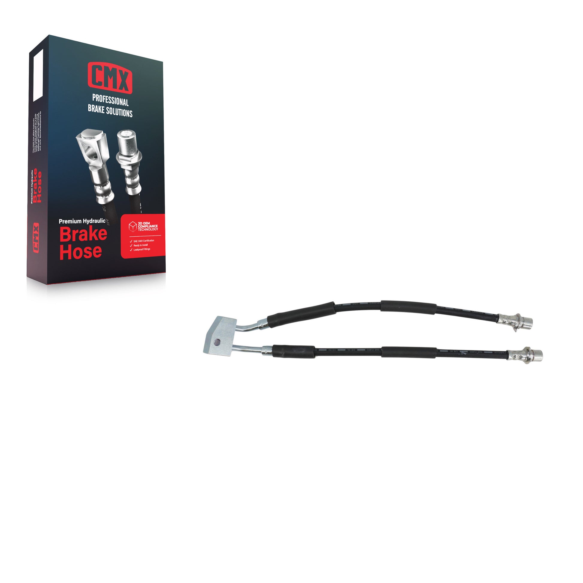CMX 12-H621201 Brake Hydraulic Hose for 2009-2012 Chevrolet Colorado, GMC Canyon - Rear Center