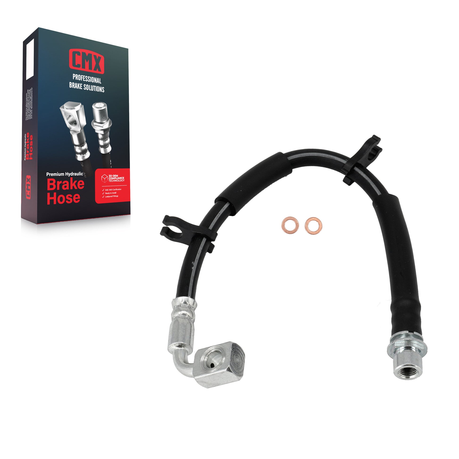CMX 12-H621310 Brake Hydraulic Hose for 2007-2012 Jeep Liberty, Dodge Nitro - Front Right