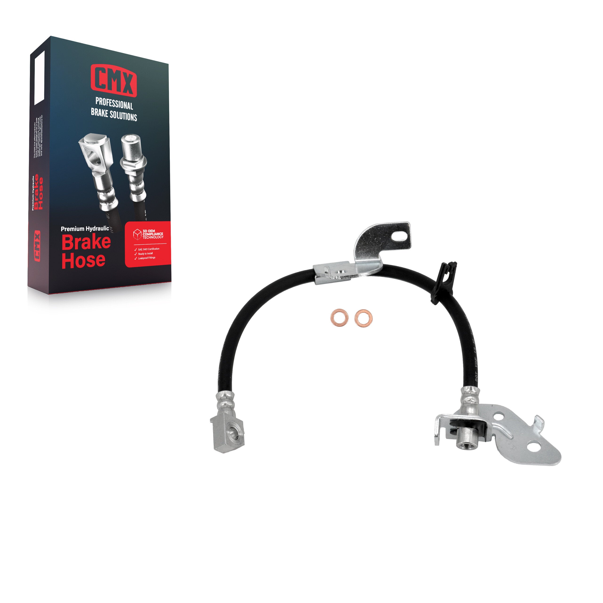 CMX 12-H621460 Brake Hydraulic Hose for 2010-2011 Ford F-150 - Front Left