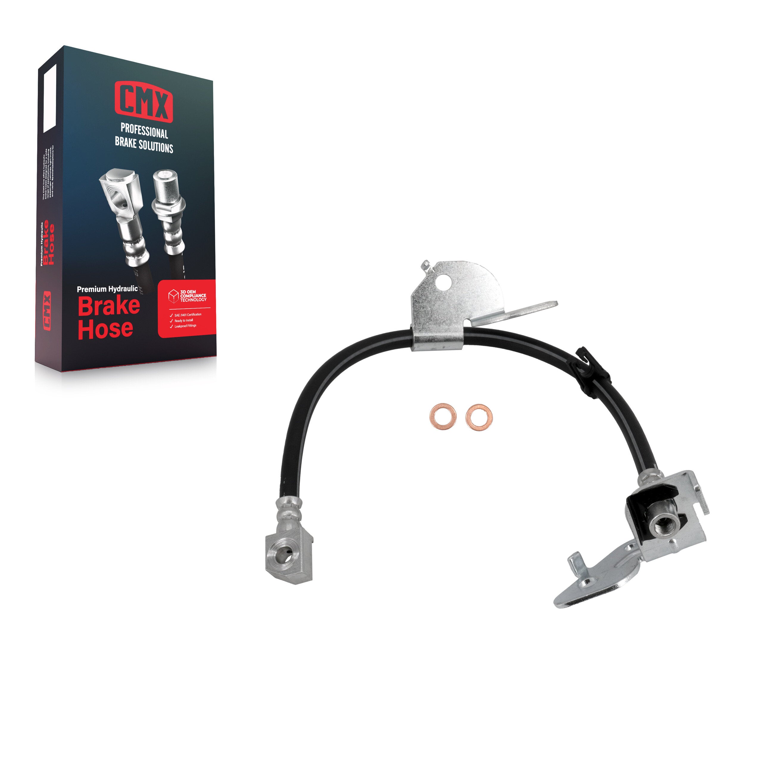 CMX 12-H621461 Brake Hydraulic Hose for 2010-2011 Ford F-150 - Front Right