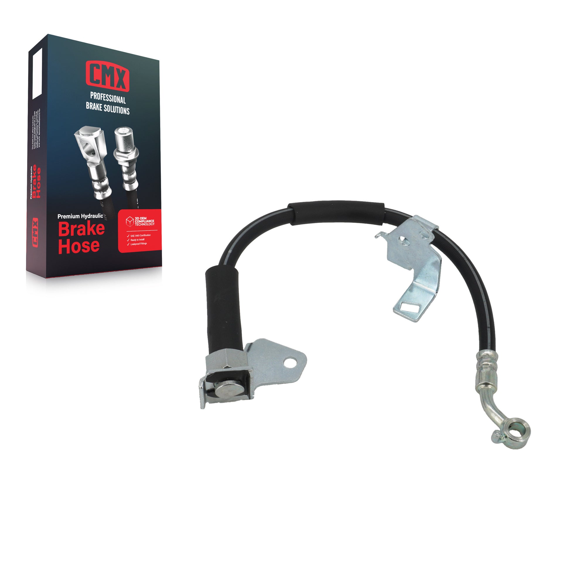 CMX 12-H621468 Brake Hydraulic Hose for 2010-2012 Ford Fusion, Lincoln MKZ, Mercury Milan - Front Right