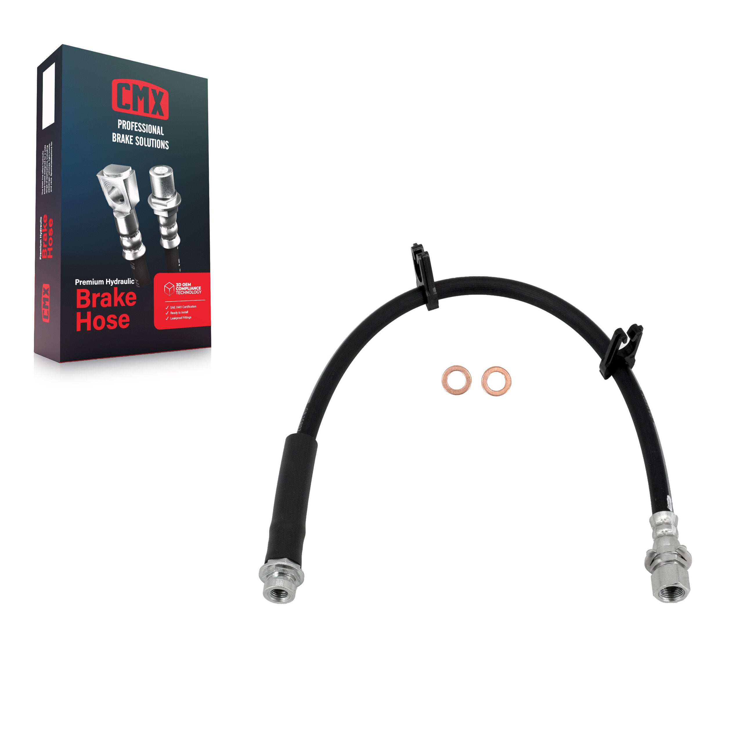 CMX 12-H621473 Brake Hydraulic Hose for 2010-2011 Ford Ranger - Rear Left Inner