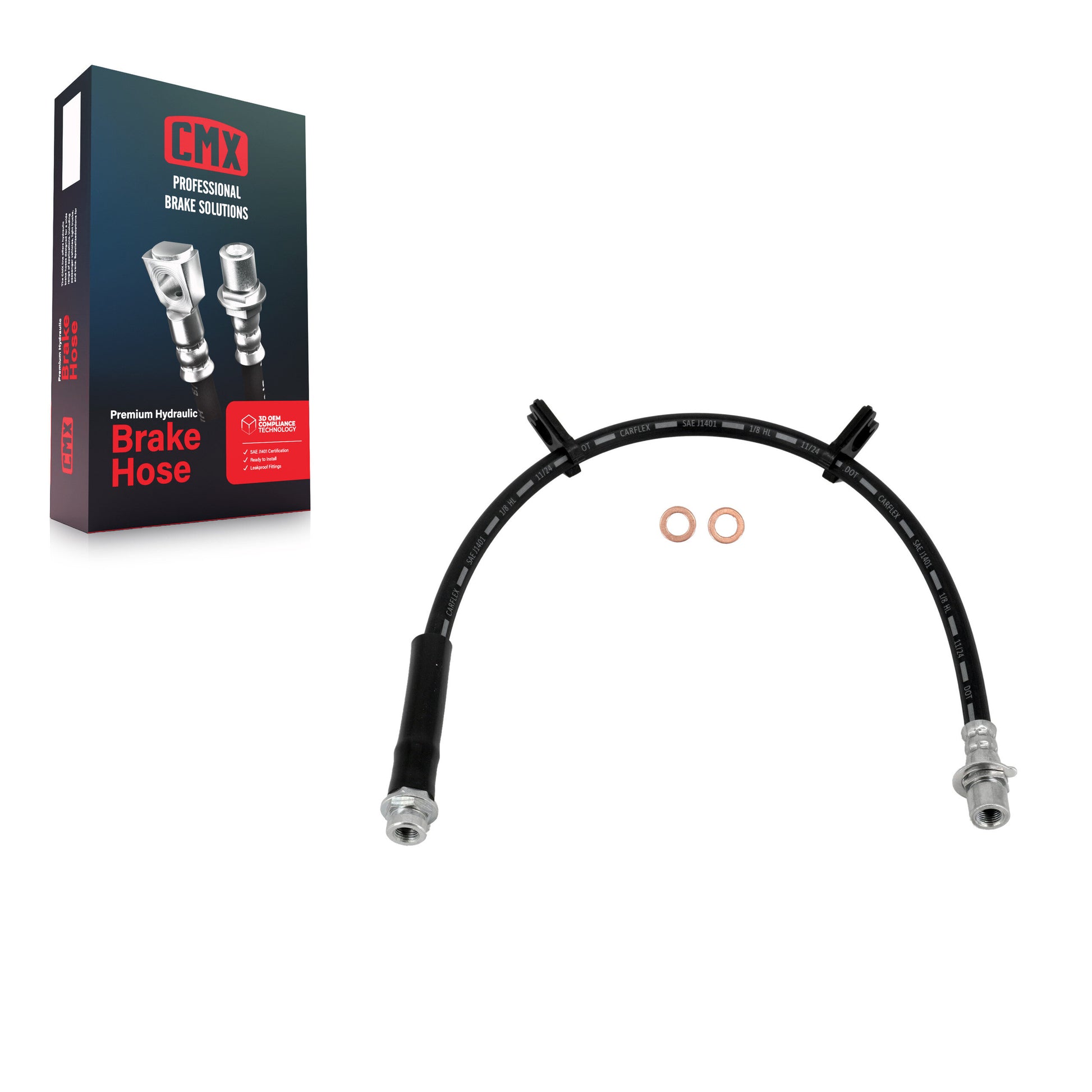 CMX 12-H621474 Brake Hydraulic Hose for 2010-2011 Ford Ranger - Rear Right Inner