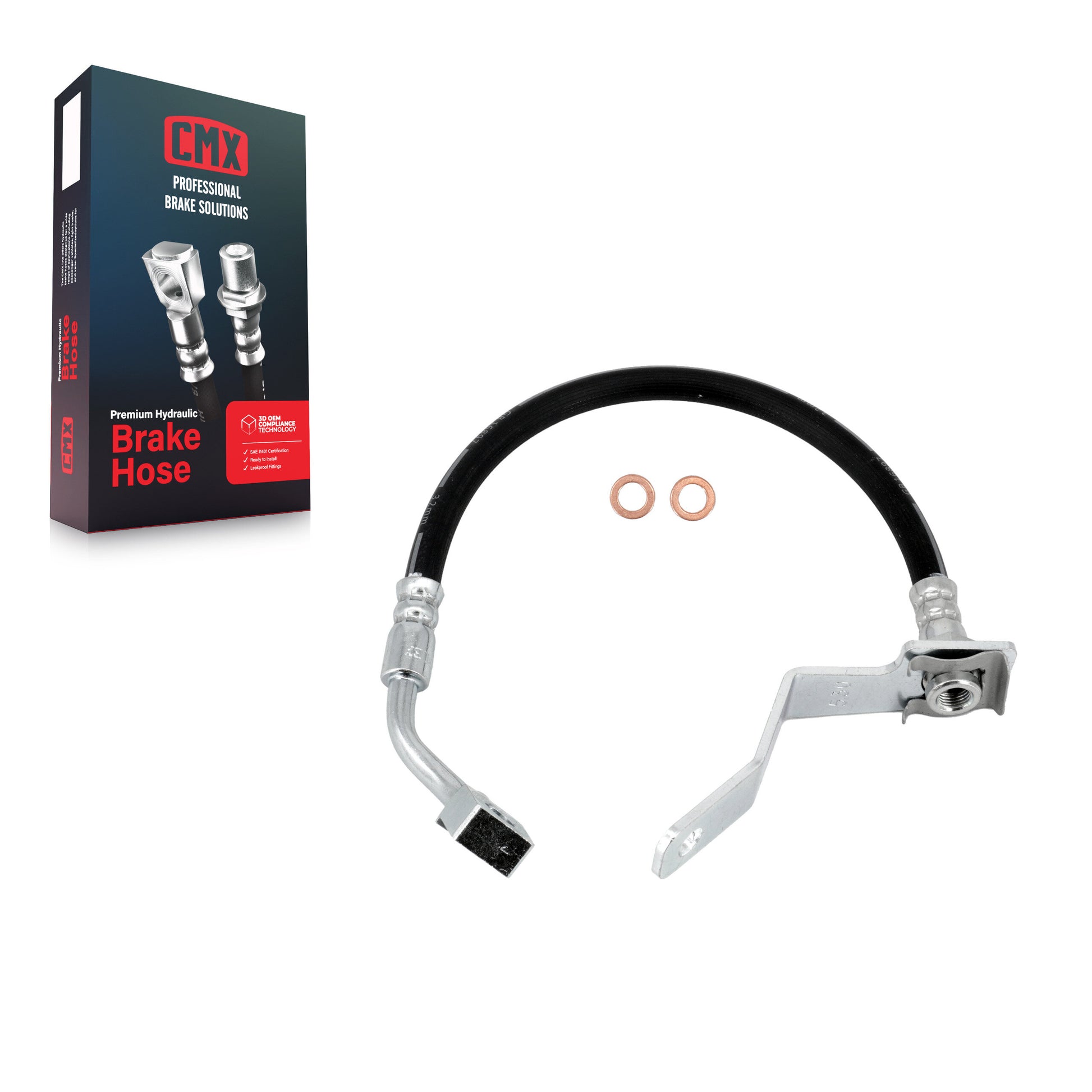 CMX 12-H621541 Brake Hydraulic Hose for 1999-2007 Chevrolet Silverado 1500 Classic, GMC Sierra 1500 Classic, Chevrolet Silverado 1500 - Rear Right