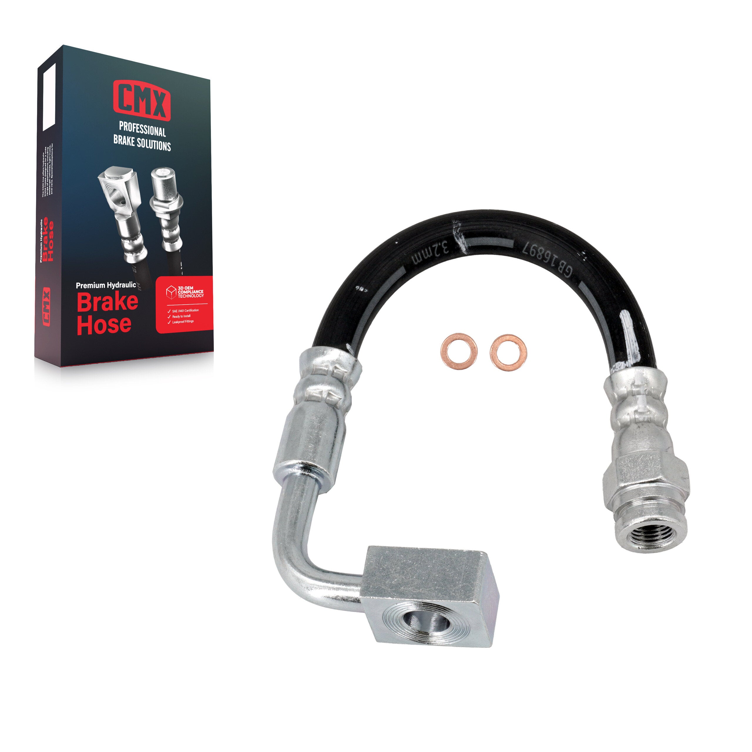 CMX 12-H621604 Brake Hydraulic Hose for 2011 Ford Ranger - Rear Outer