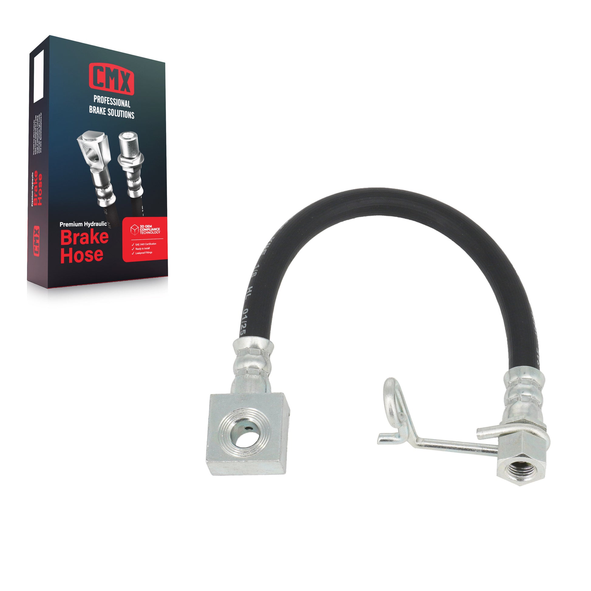 CMX 12-H621611 Brake Hydraulic Hose for 2011-2012 Ford F-350 Super Duty - Rear Right Outer