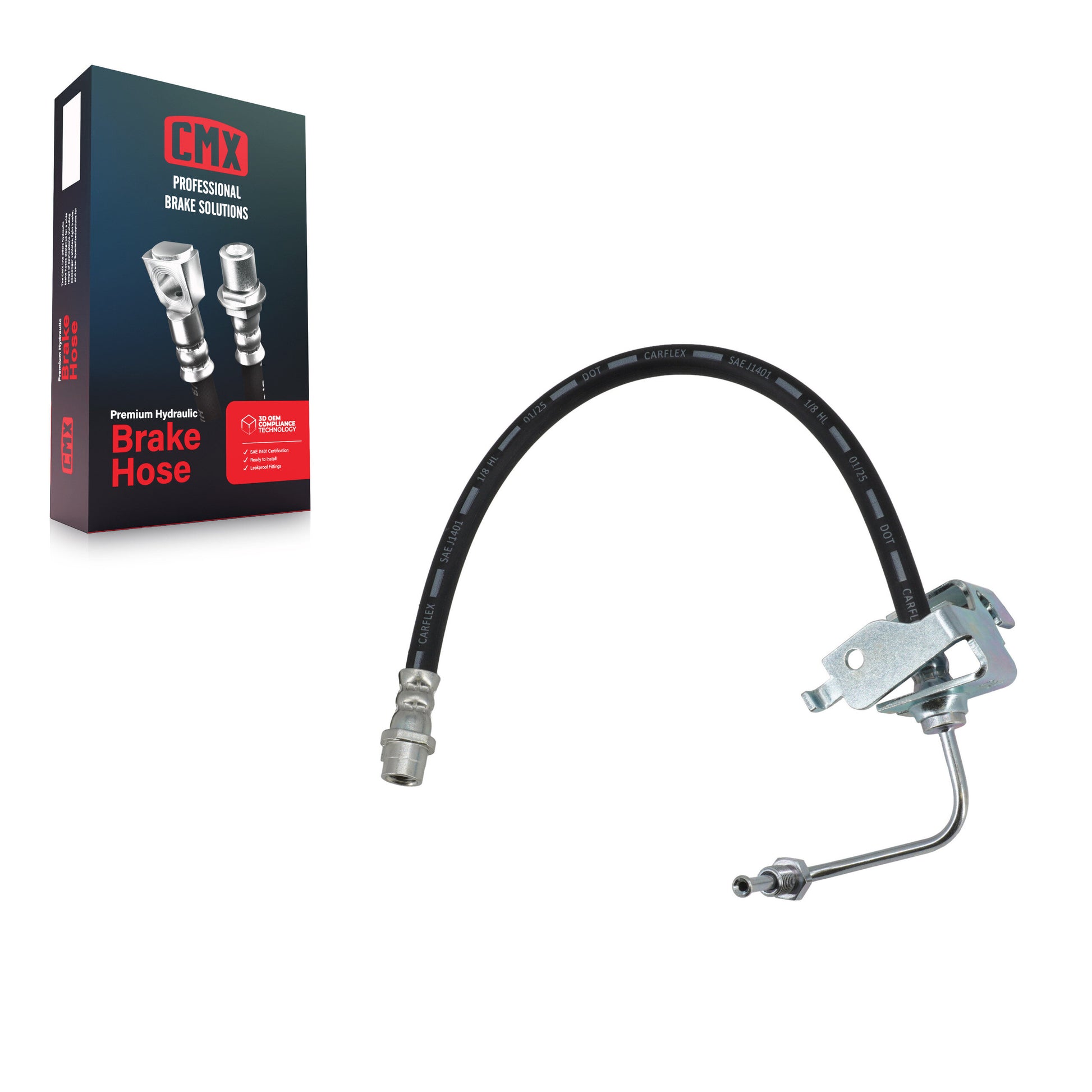 CMX 12-H621657 Brake Hydraulic Hose for 2011-2016 Chevrolet Cruze Limited, Chevrolet Cruze - Rear Left