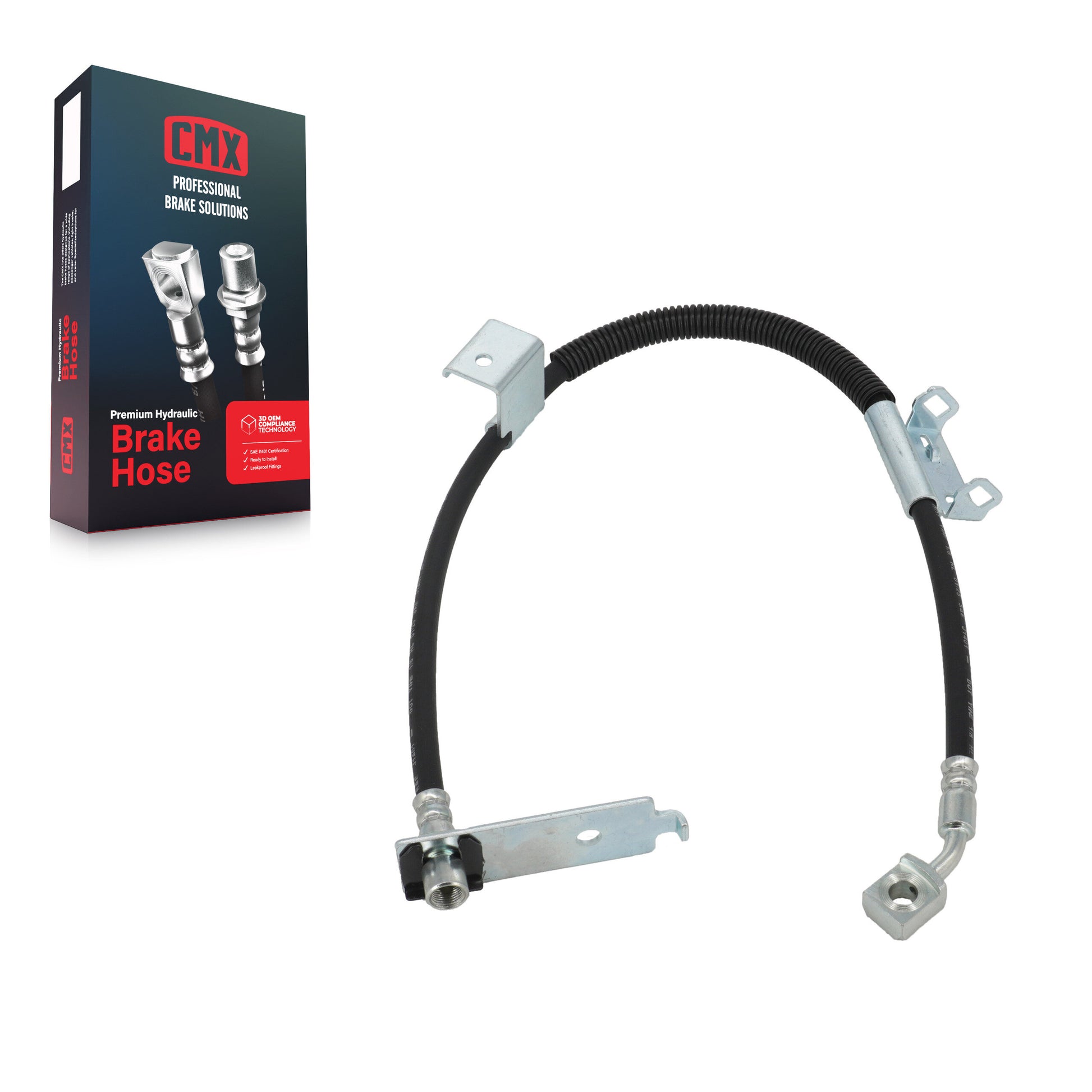 CMX 12-H621678 Brake Hydraulic Hose for 2011-2014 Chevrolet Express 1500, GMC Savana 1500 - Front Right