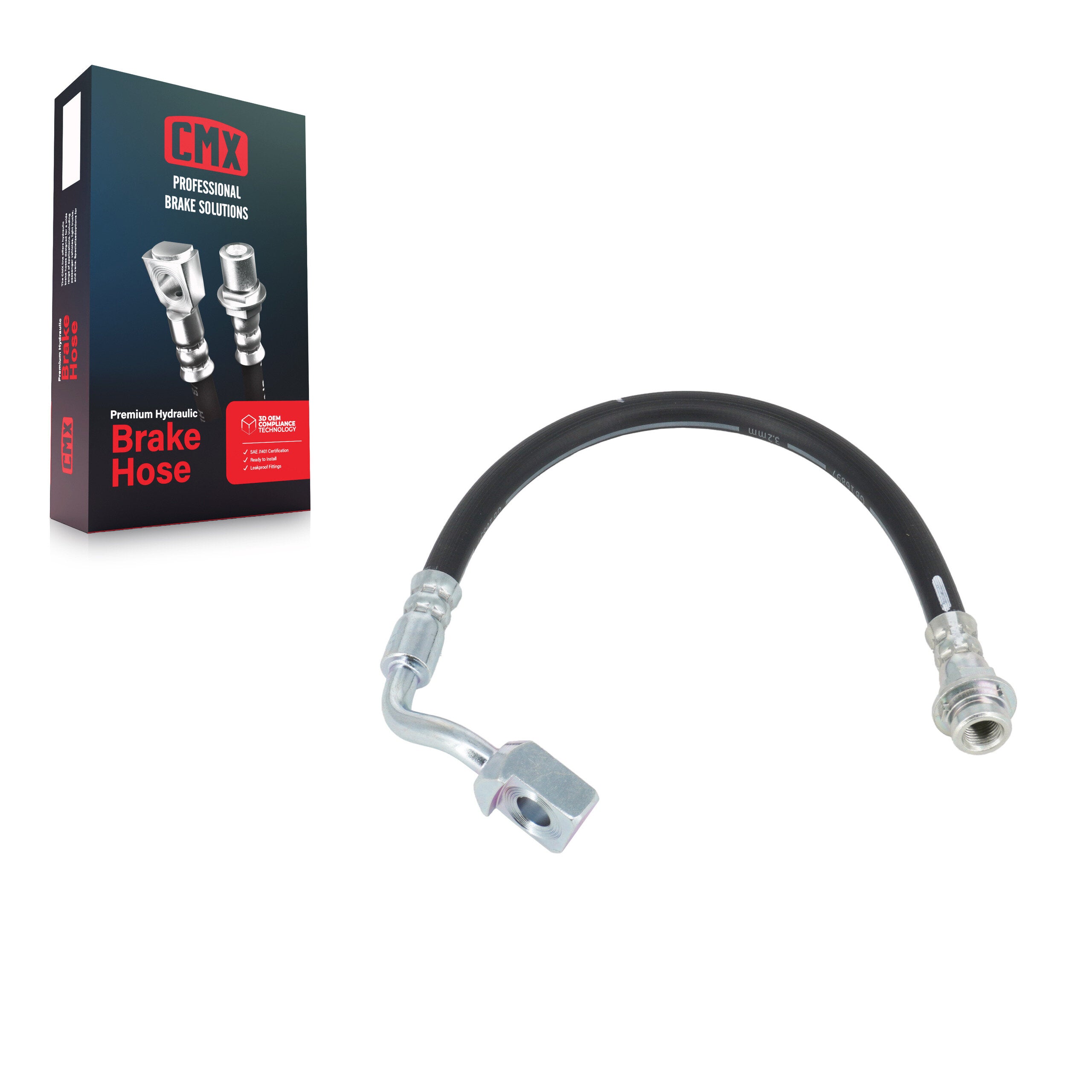 CMX 12-H621681 Brake Hydraulic Hose for 2011-2016 Chevrolet Impala Limited, Chevrolet Impala - Rear Left