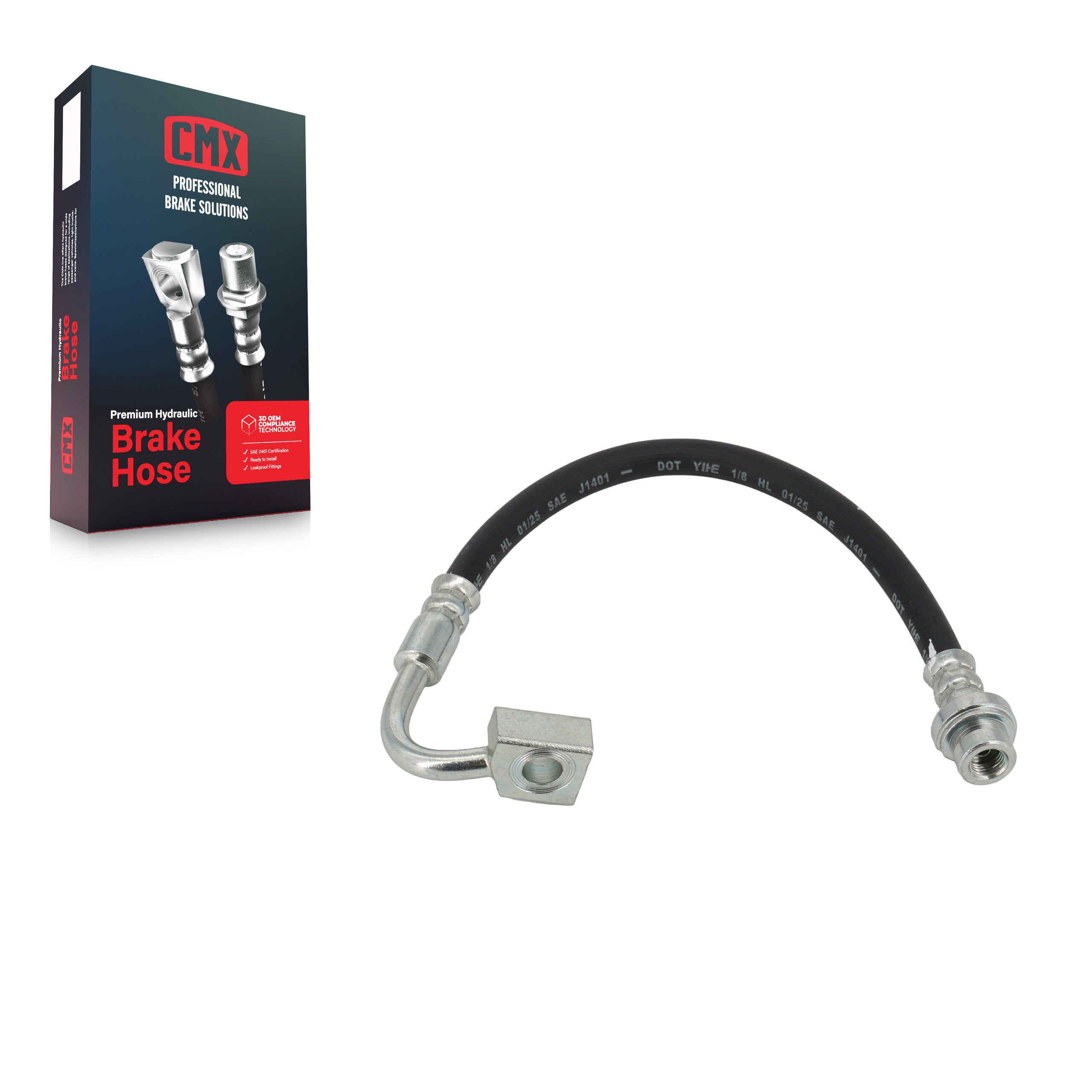 CMX 12-H621744 Brake Hydraulic Hose for 2011-2017 Dodge Journey - Rear Left Outer