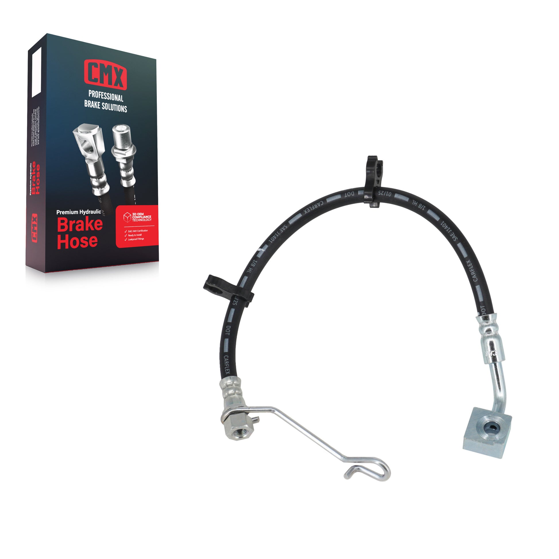 CMX 12-H621751 Brake Hydraulic Hose for 2011-2023 Ram 1500 Classic, Ram 1500 - Rear Right