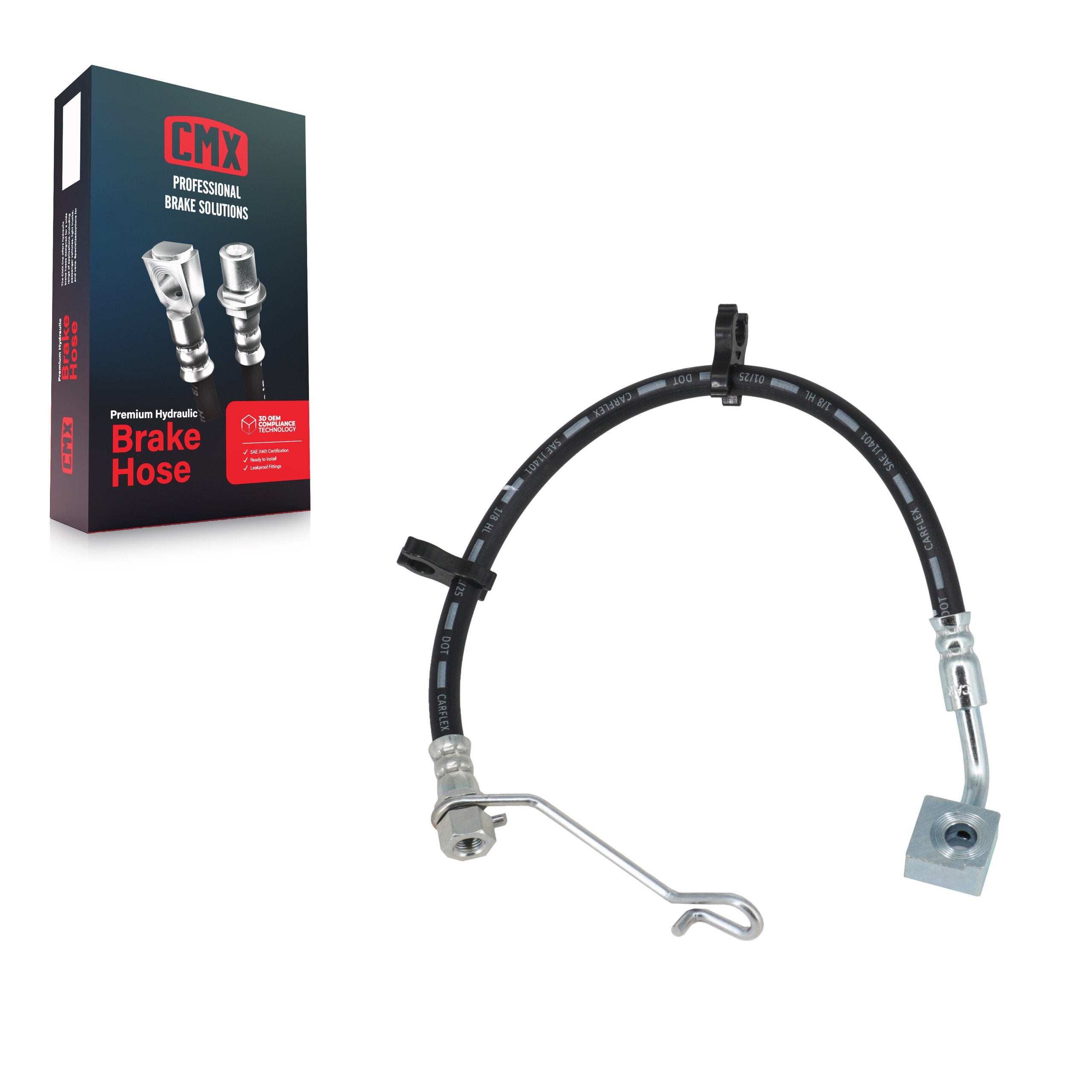 CMX 12-H621751 Brake Hydraulic Hose for 2011-2023 Ram 1500 Classic, Ram 1500 - Rear Right