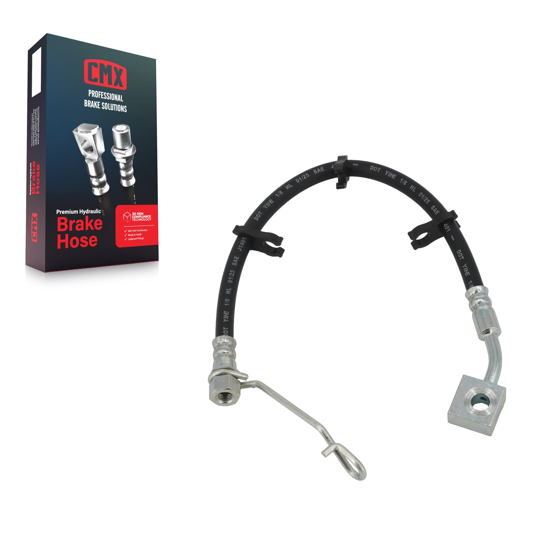 CMX 12-H621752 Brake Hydraulic Hose for 2011-2023 Ram 1500 Classic, Ram 1500 - Rear Left