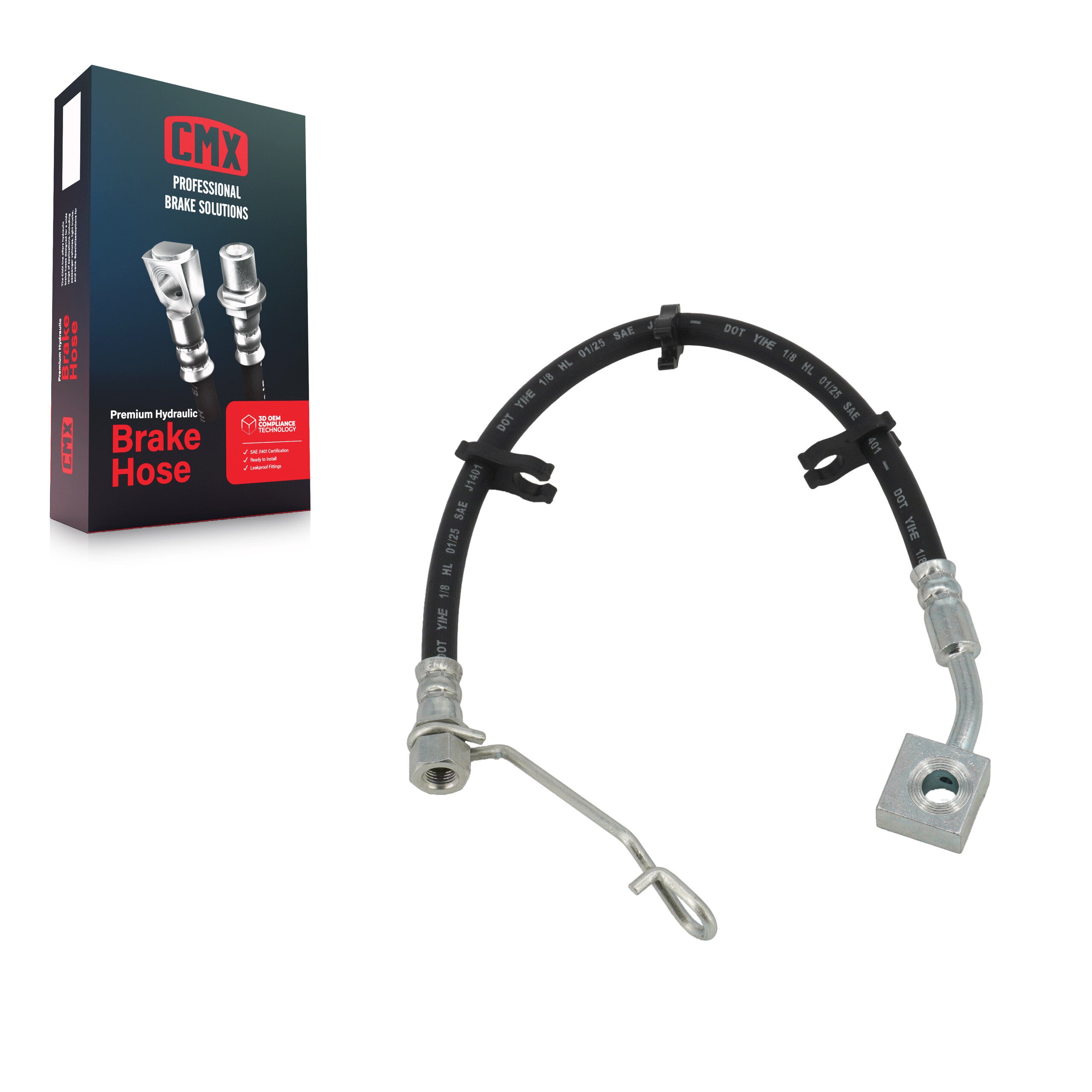 CMX 12-H621752 Brake Hydraulic Hose for 2011-2023 Ram 1500 Classic, Ram 1500 - Rear Left