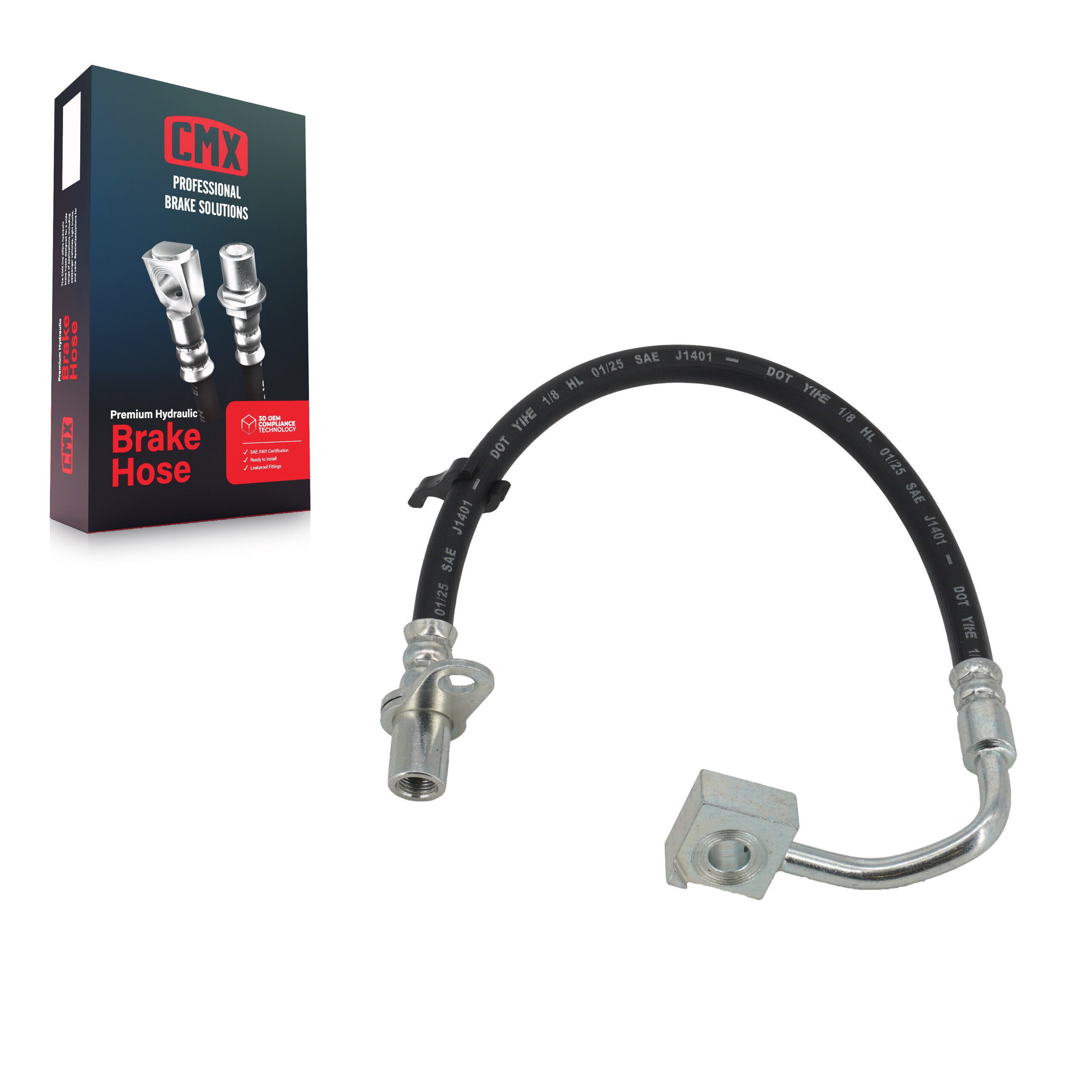 CMX 12-H621762 Brake Hydraulic Hose for 2012-2023 Ram 1500 Classic, Ram 1500 - Front Left
