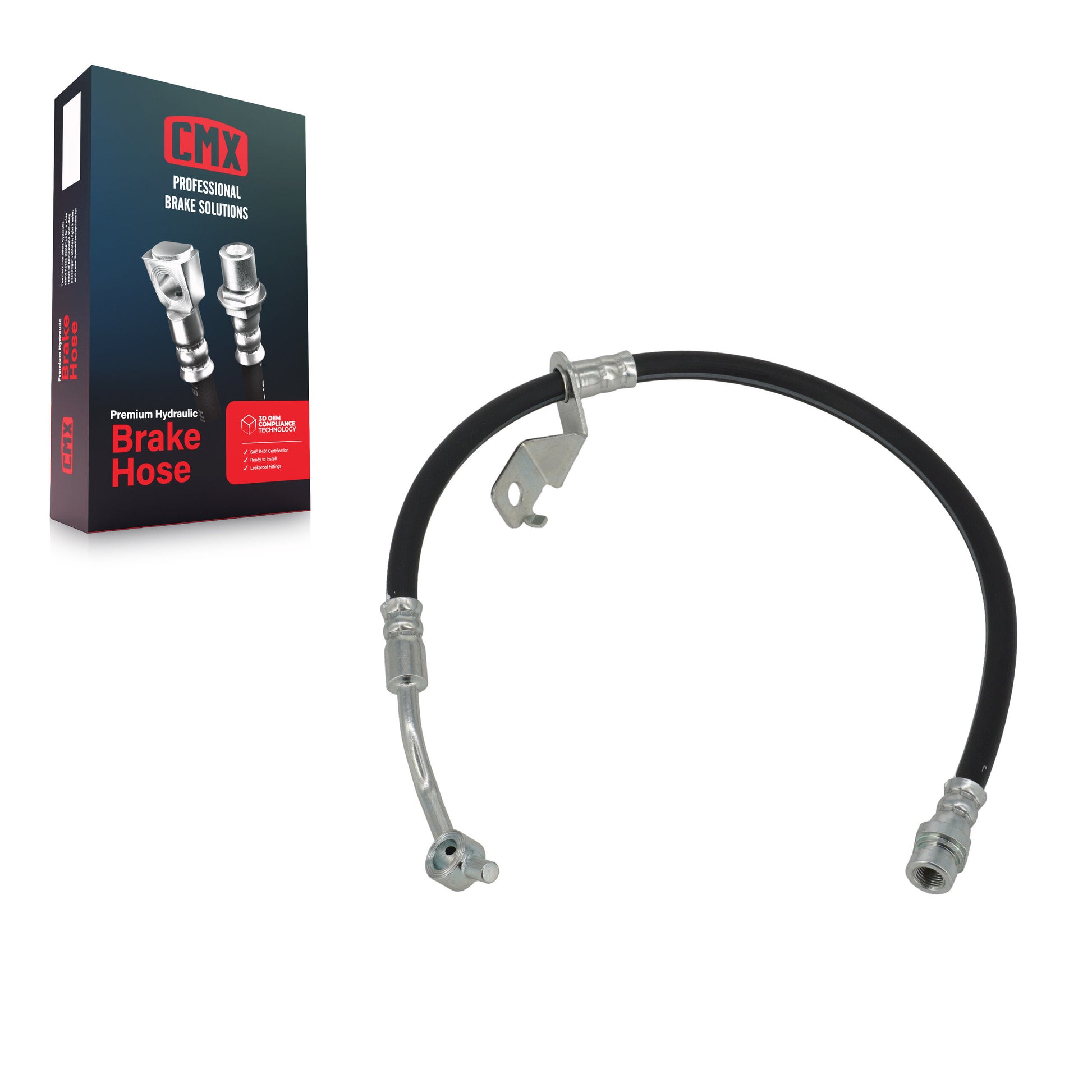 CMX 12-H621764 Brake Hydraulic Hose for 2010-2016 Kia Sportage, Hyundai Tucson - Front Left