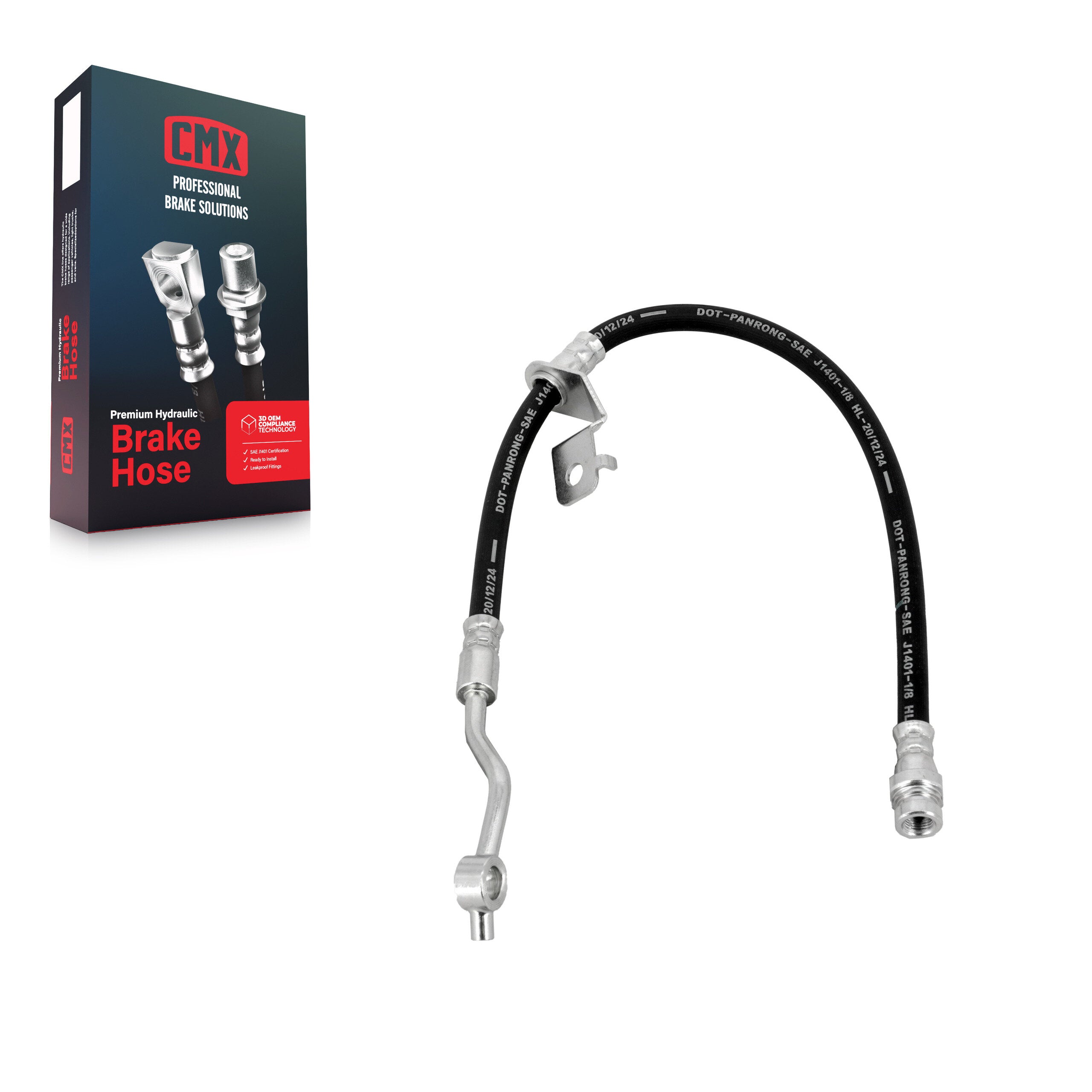CMX 12-H621765 Brake Hydraulic Hose for 2010-2016 Kia Sportage, Hyundai Tucson - Front Right