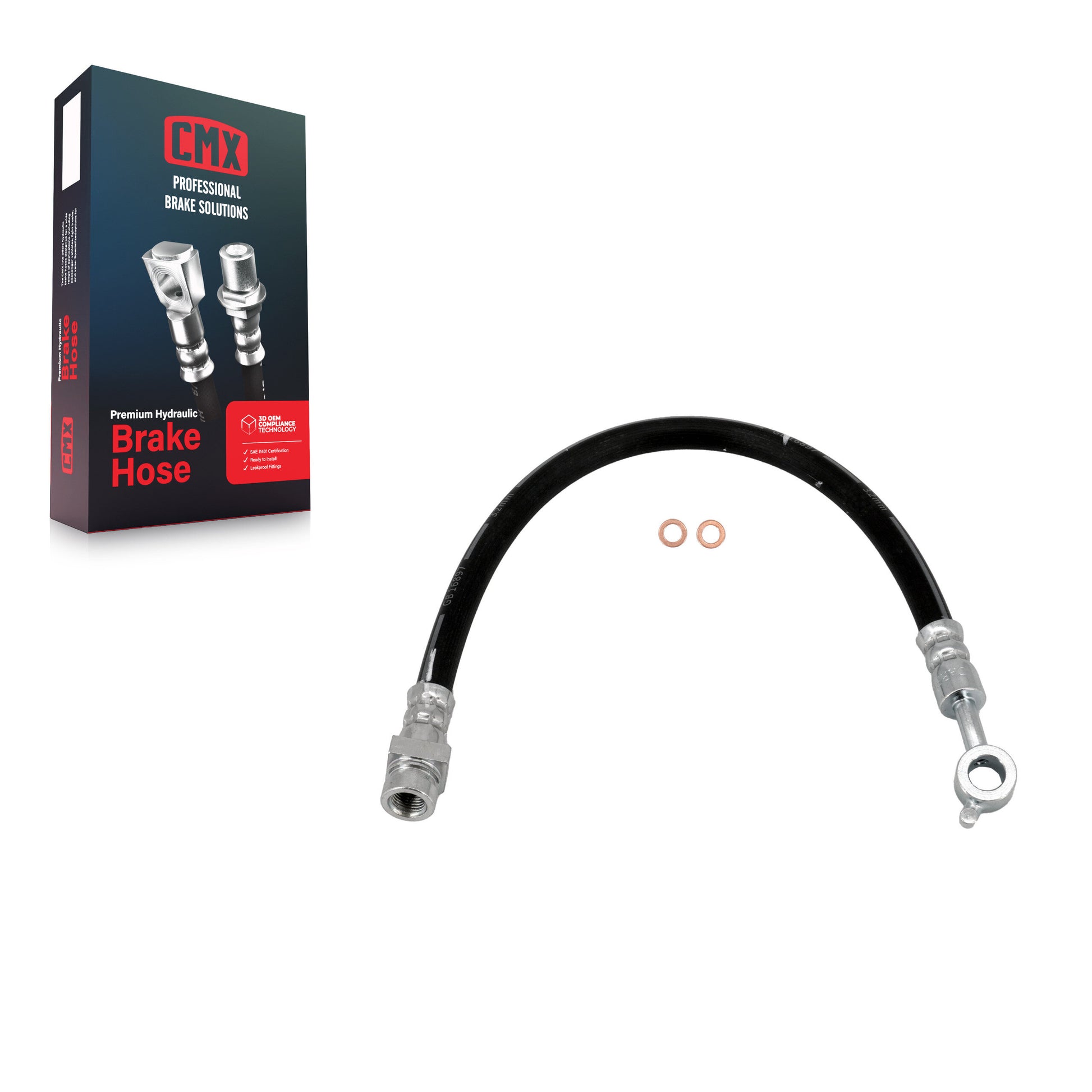 CMX 12-H621778 Brake Hydraulic Hose for 2010-2016 Kia Sportage, Hyundai Tucson - Rear Left