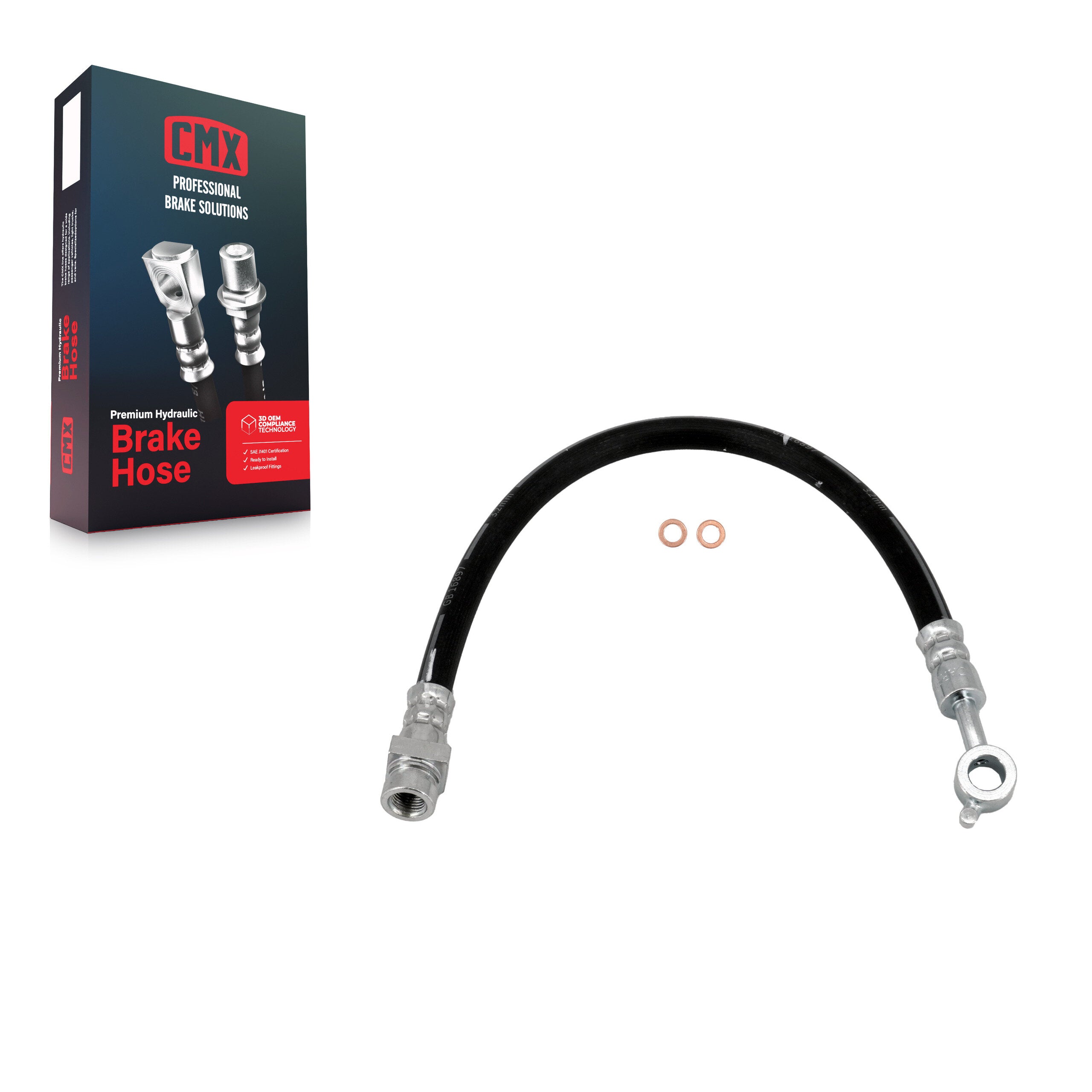 CMX 12-H621778 Brake Hydraulic Hose for 2010-2016 Kia Sportage, Hyundai Tucson - Rear Left