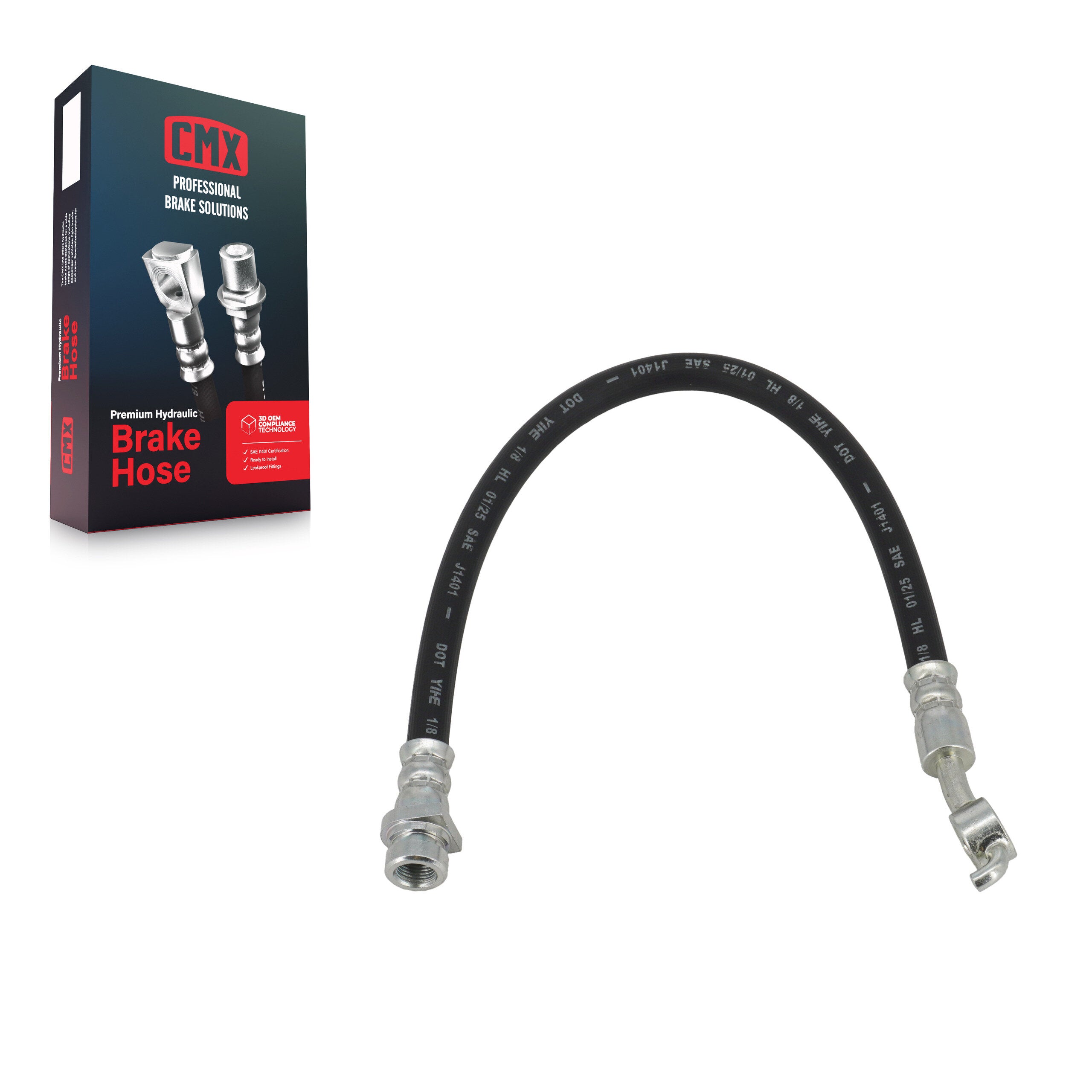CMX 12-H621781 Brake Hydraulic Hose for 2010-2016 Kia Sportage, Hyundai Tucson - Rear Right