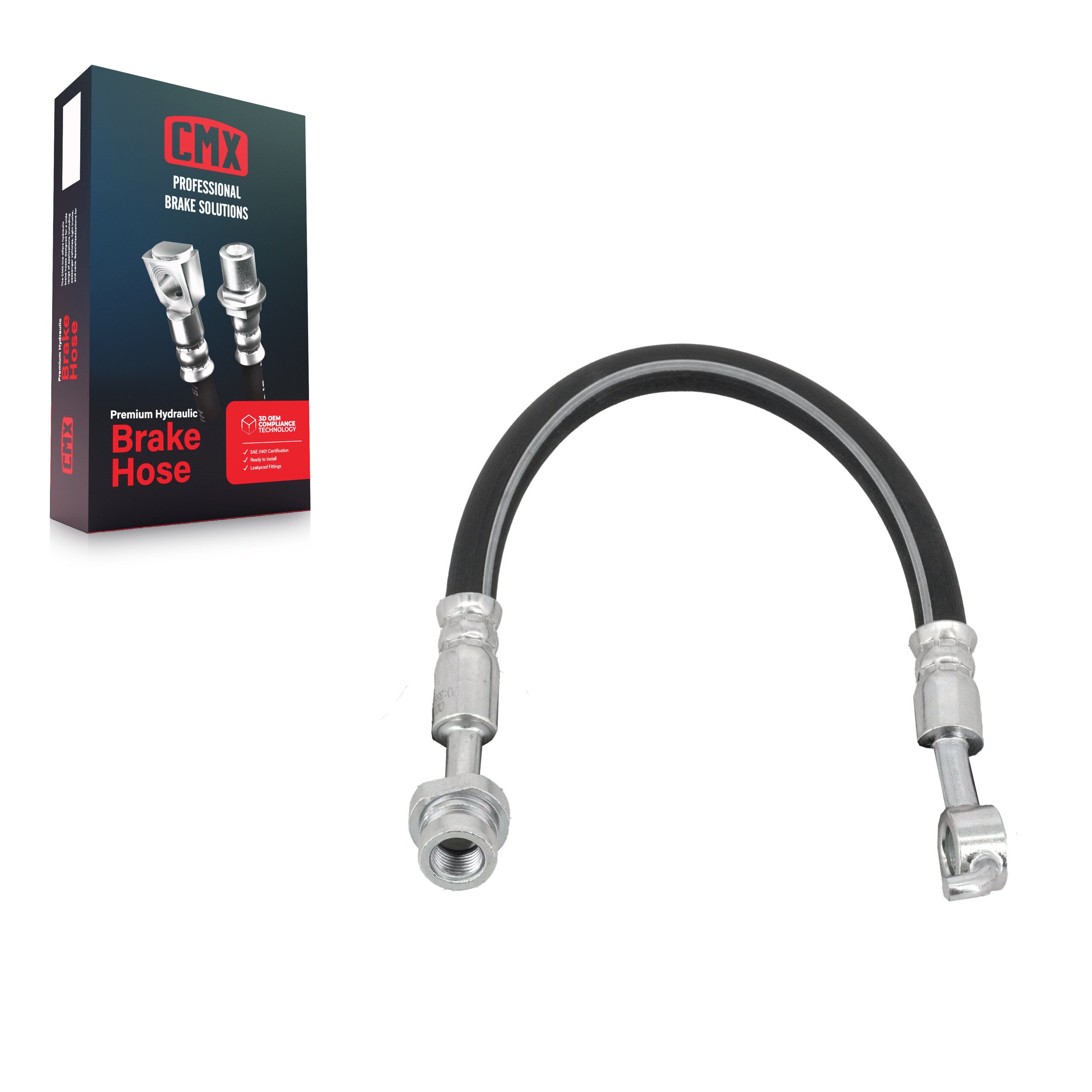 CMX 12-H621783 Brake Hydraulic Hose for 2011-2016 Hyundai Azera, Kia Cadenza, Kia Optima - Rear Right