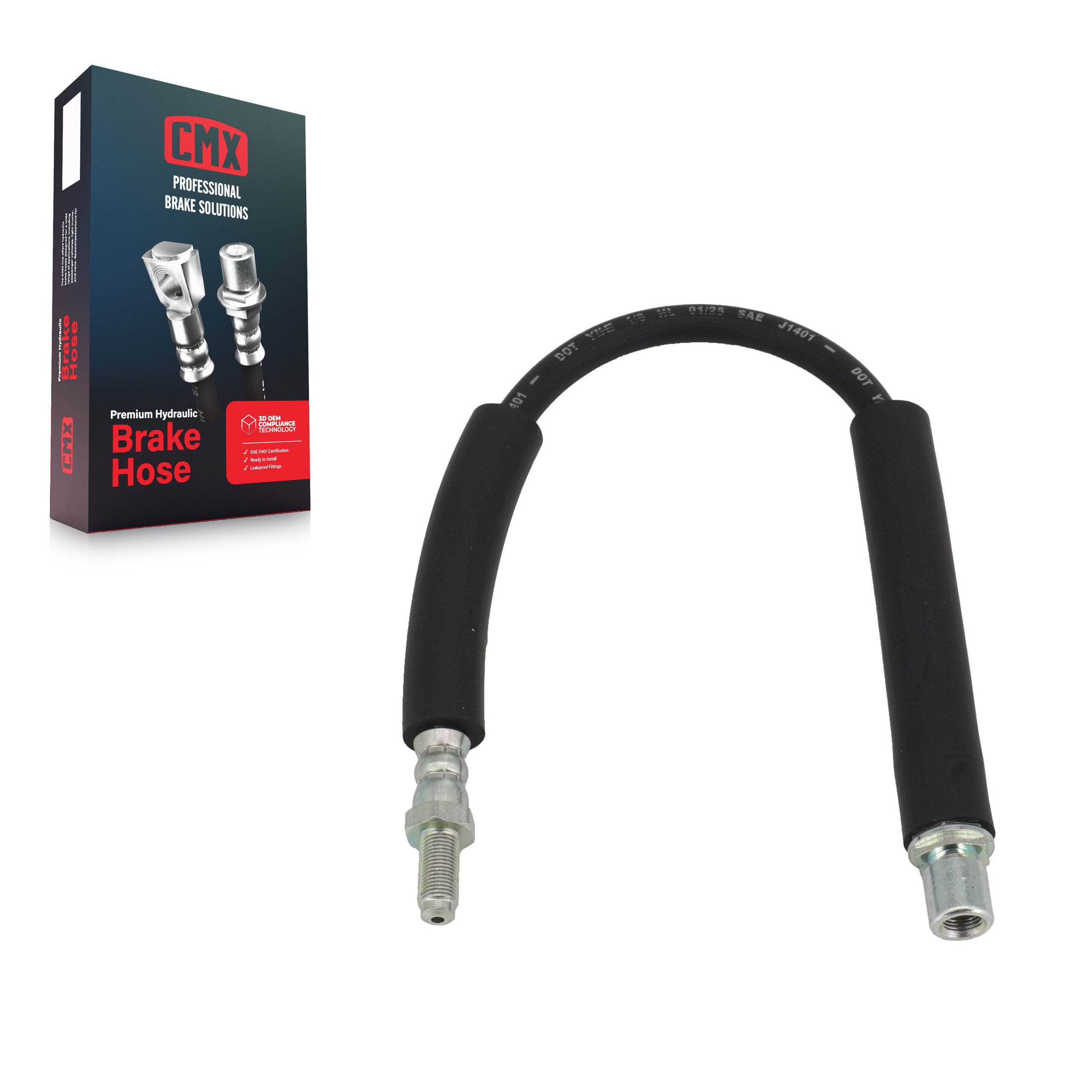 CMX 12-H621820 Brake Hydraulic Hose for 2011-2019 Ford Explorer, Ford Police Interceptor Utility - Rear