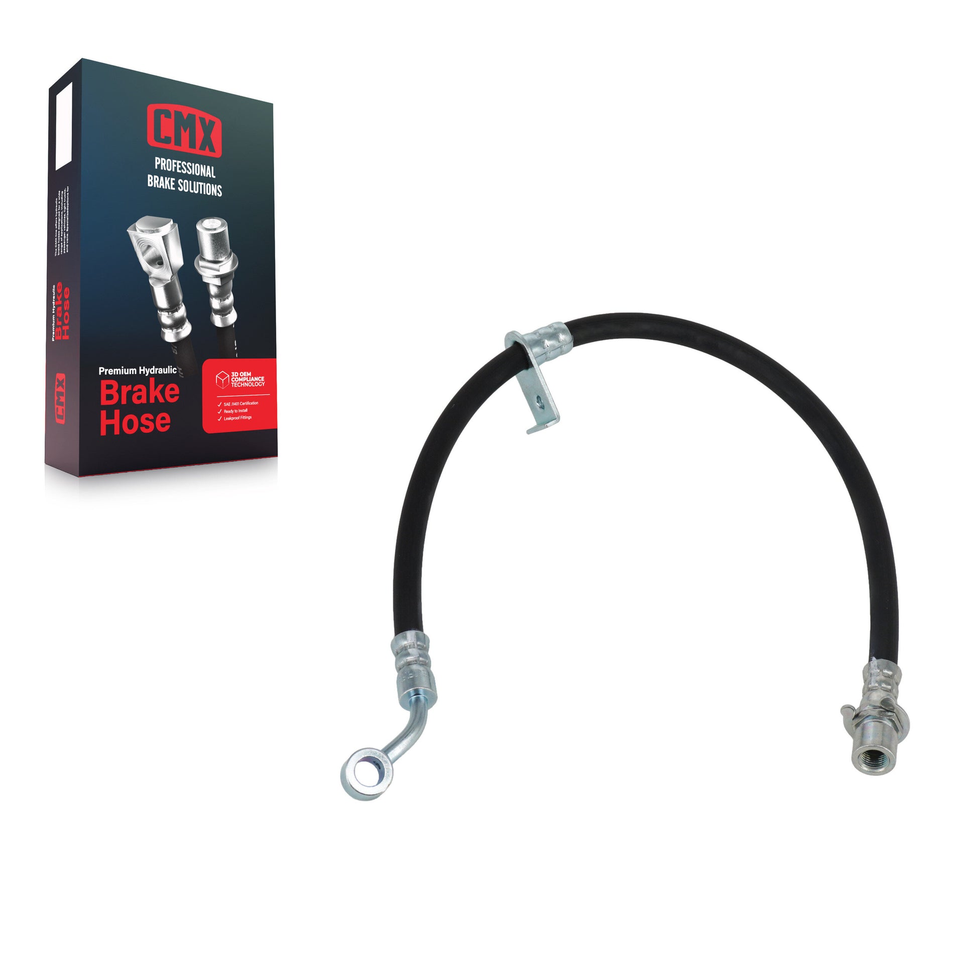 CMX 12-H621902 Brake Hydraulic Hose for 2010-2017 Chevrolet Equinox, GMC Terrain - Rear Right