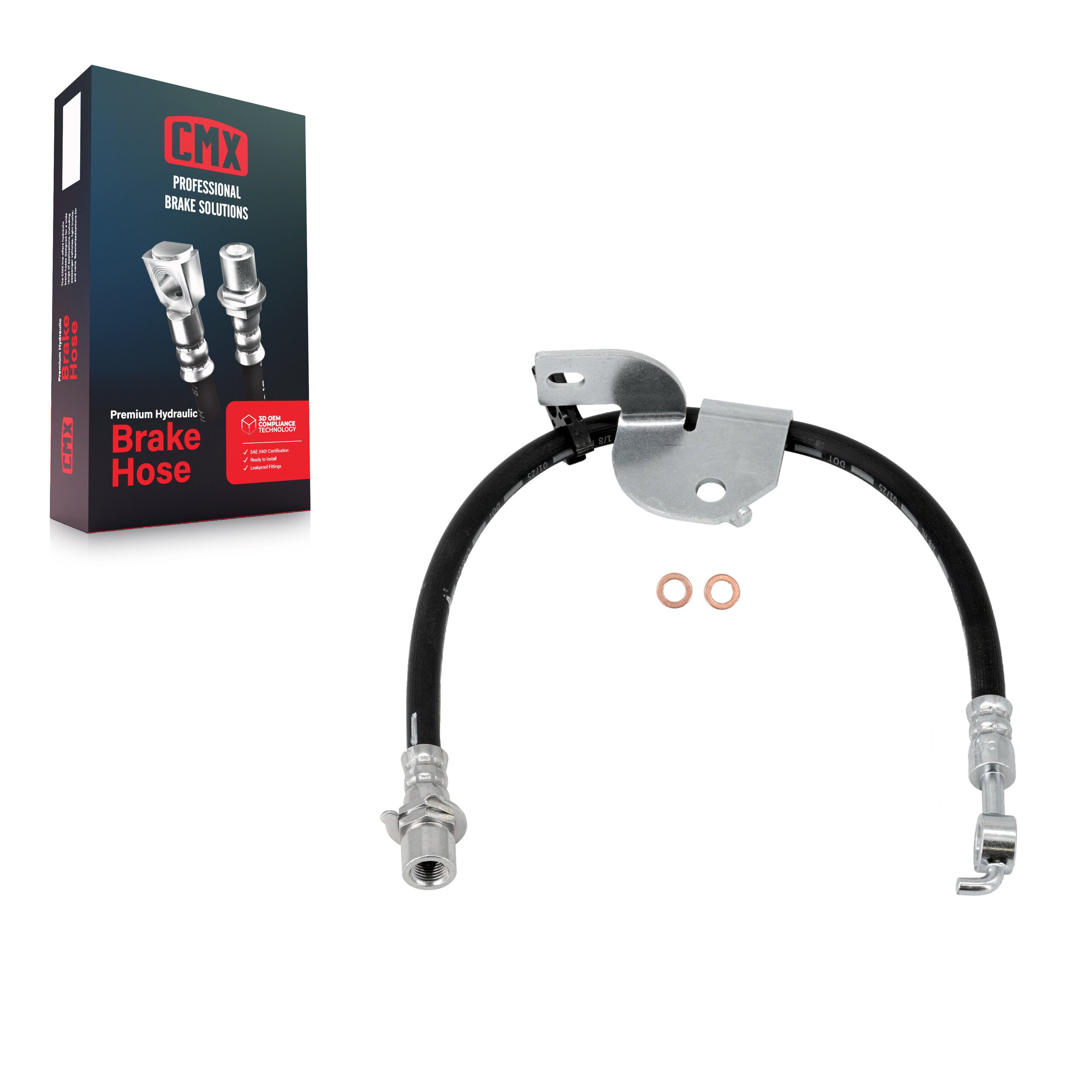 CMX 12-H621912 Brake Hydraulic Hose for 2012-2014 Ford F-150 - Front Right