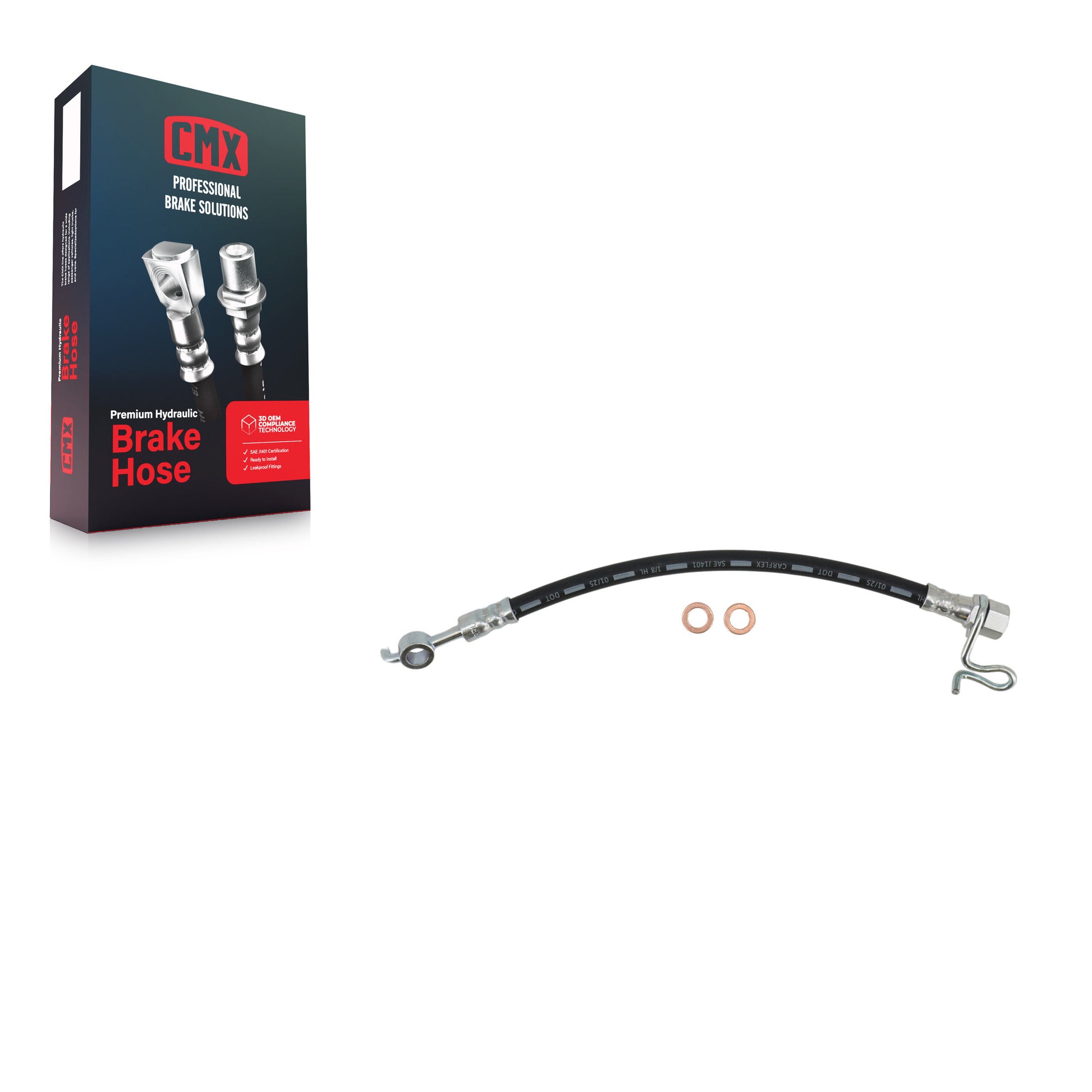 CMX 12-H621914 Brake Hydraulic Hose for 2012-2014 Ford F-150 - Rear Left