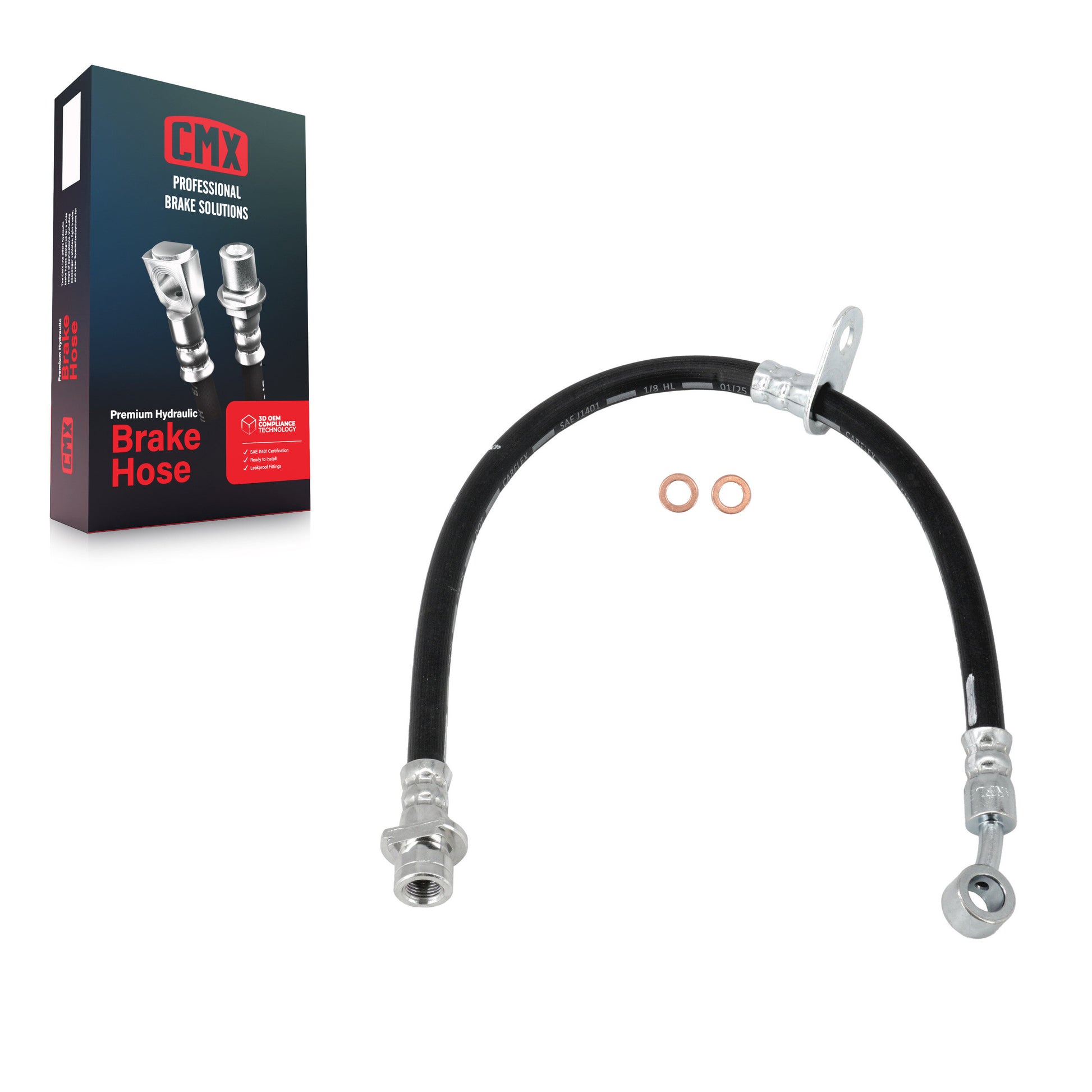 CMX 12-H621917 Brake Hydraulic Hose for 2013-2018 Honda Accord - Front Right