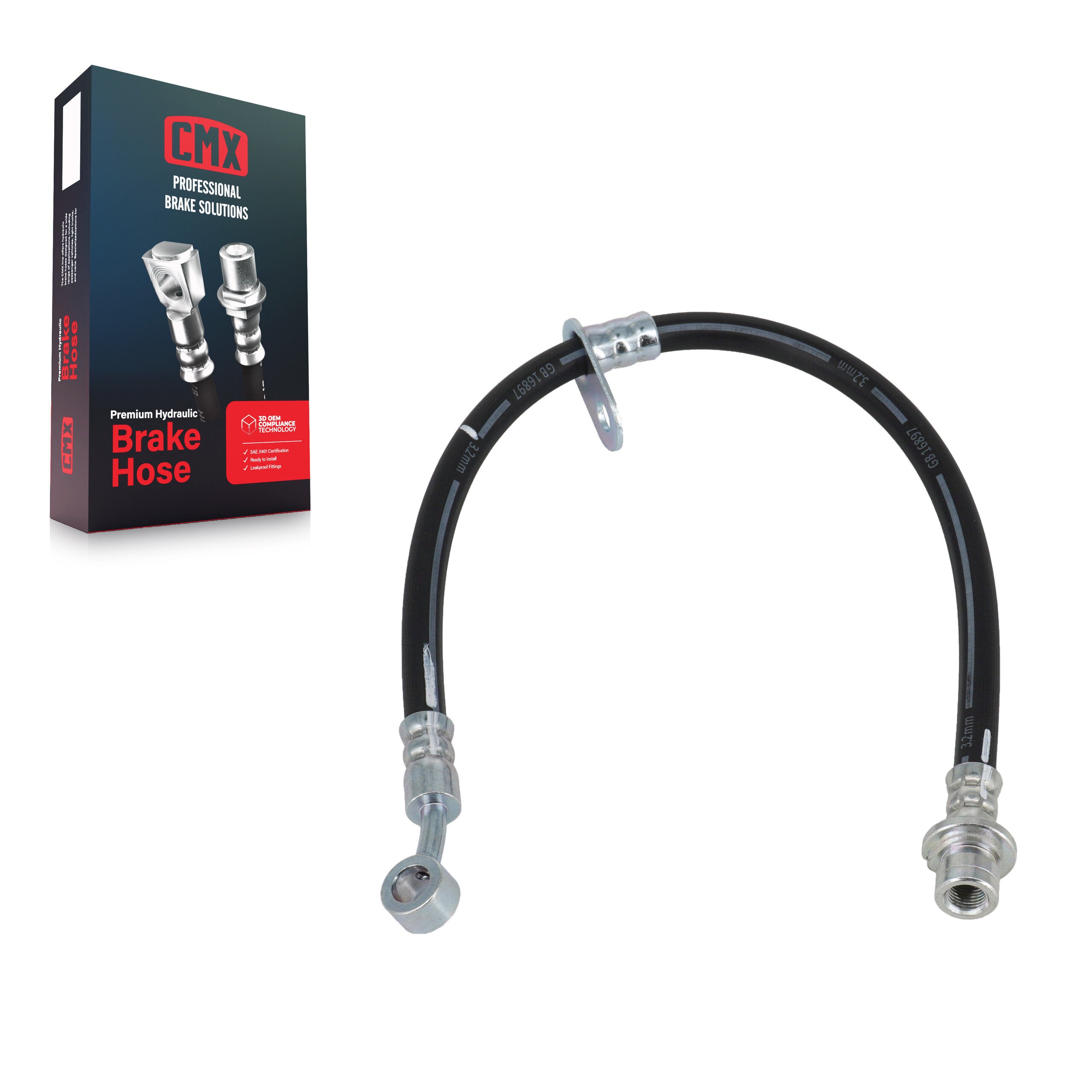 CMX 12-H621918 Brake Hydraulic Hose for 2013-2018 Honda Accord - Front Left