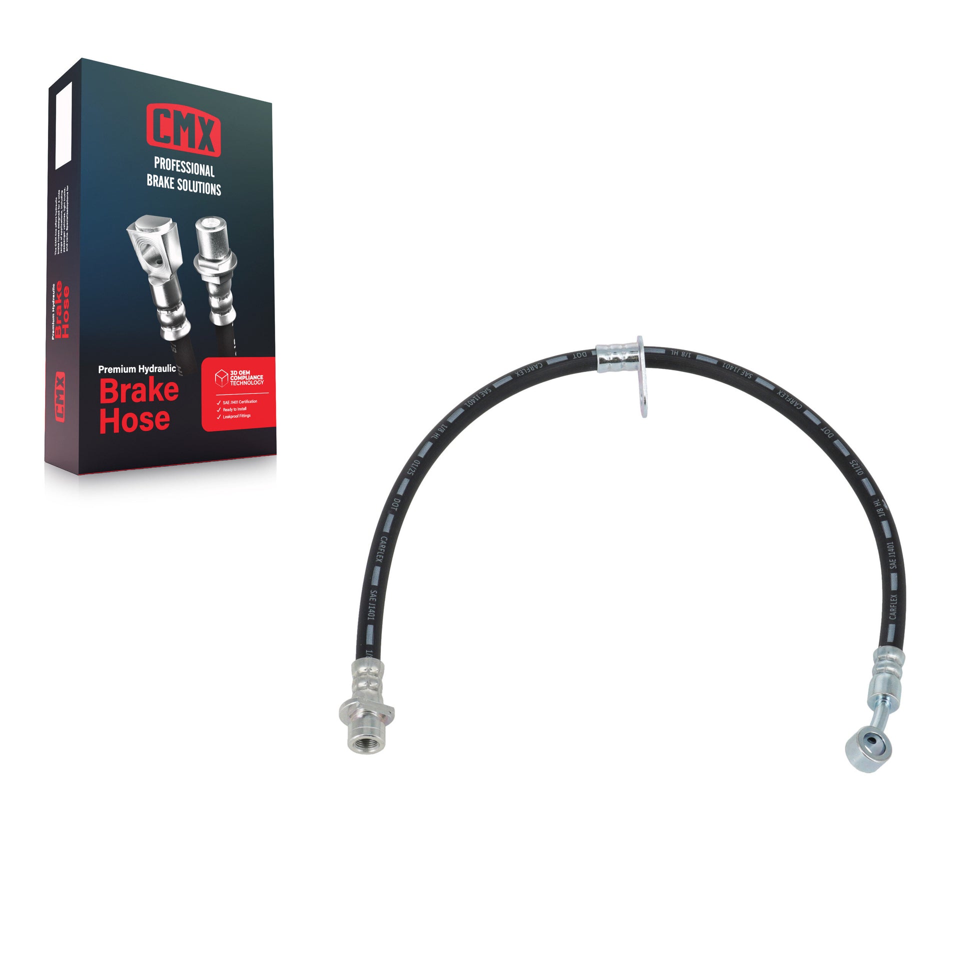 CMX 12-H621919 Brake Hydraulic Hose for 2012-2022 Acura ILX, Honda Civic - Front Right