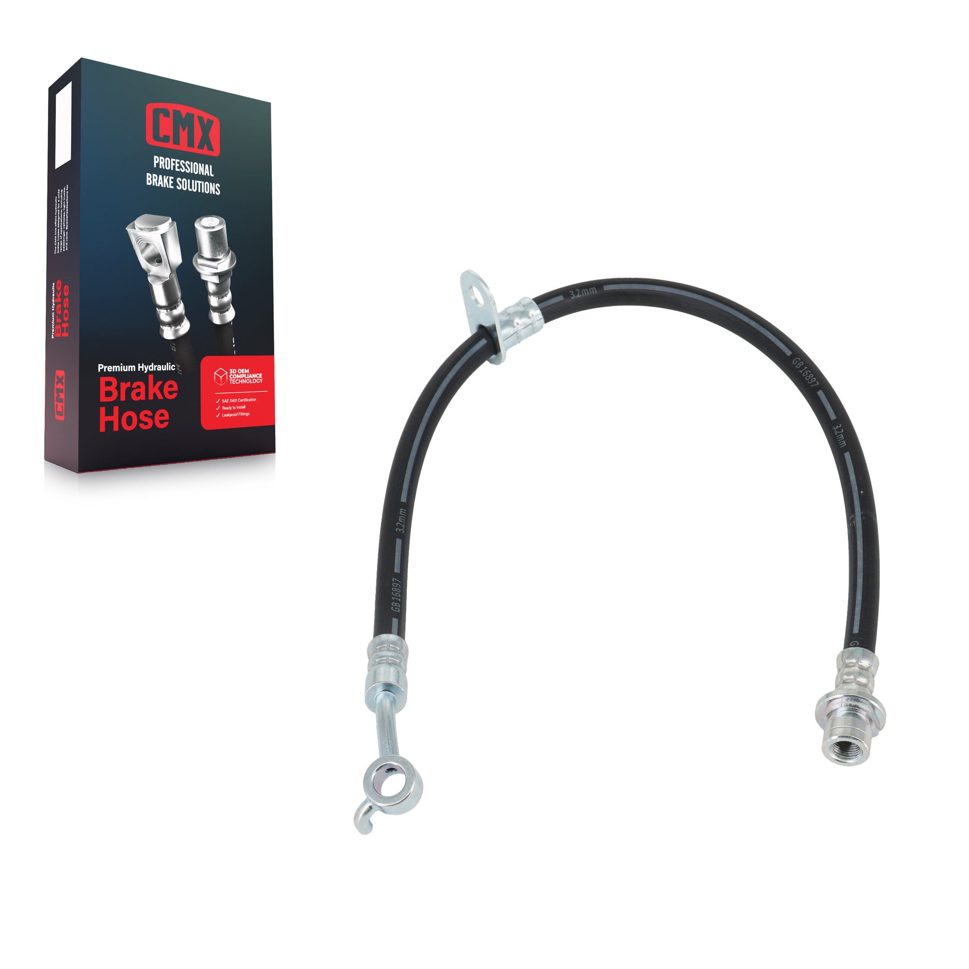CMX 12-H621921 Brake Hydraulic Hose for 2013-2018 Honda Accord - Rear Left