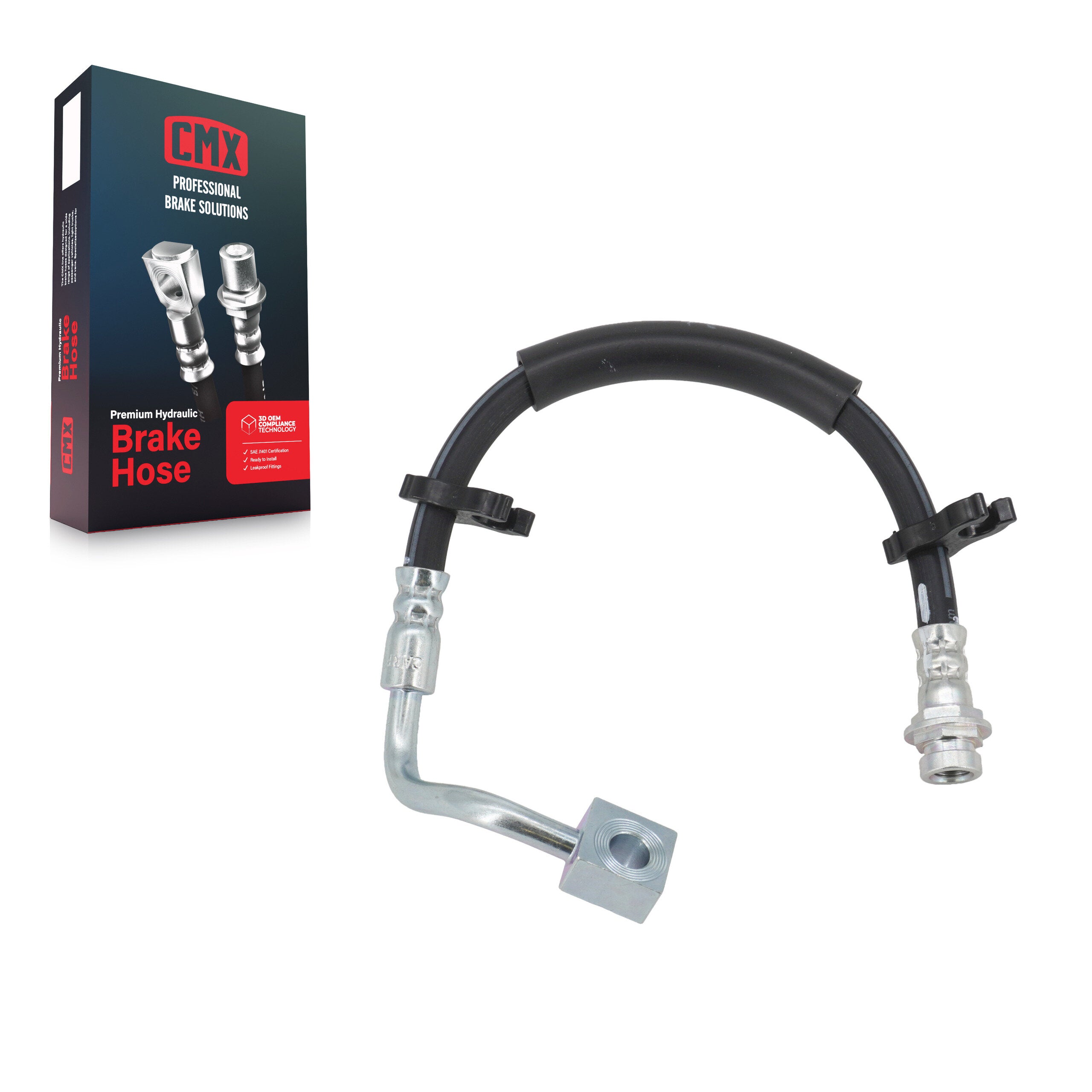 CMX 12-H621987 Brake Hydraulic Hose for 2012-2020 Dodge Grand Caravan, Chrysler Town & Country, Ram C/V - Rear Left, Rear Right