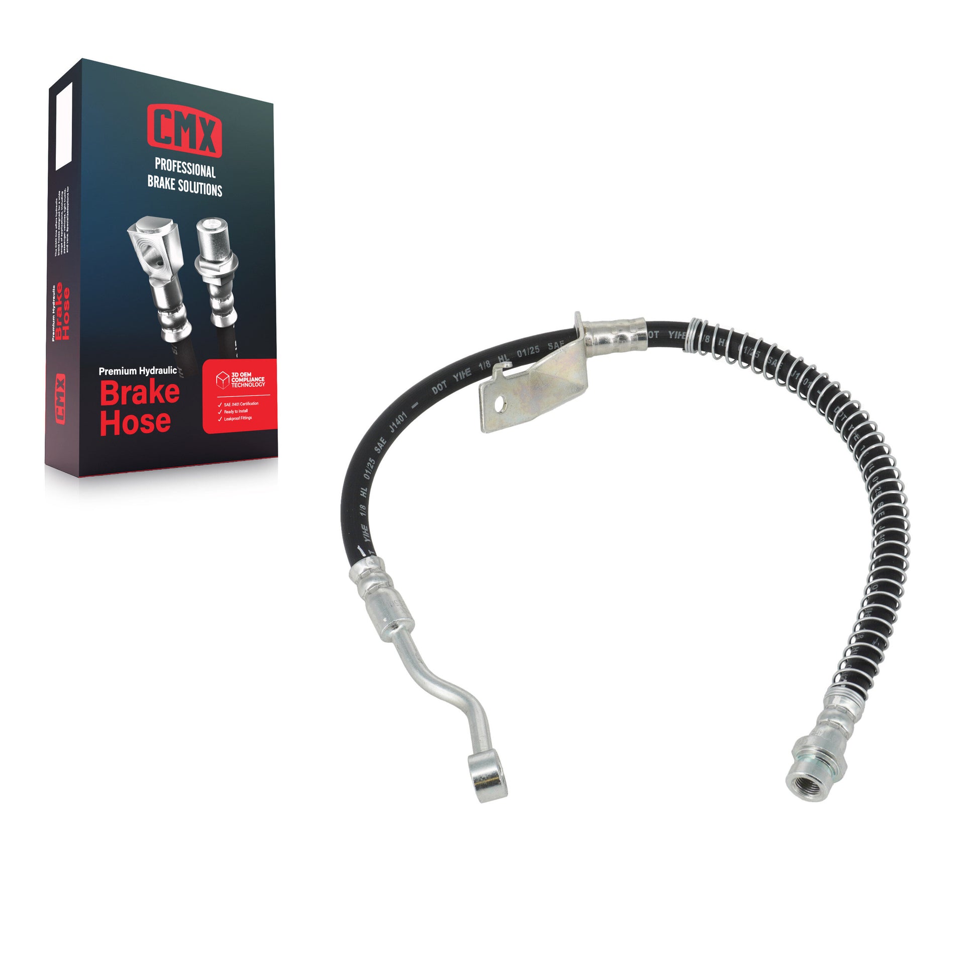 CMX 12-H622000 Brake Hydraulic Hose for 2012-2017 Hyundai Accent - Front Left