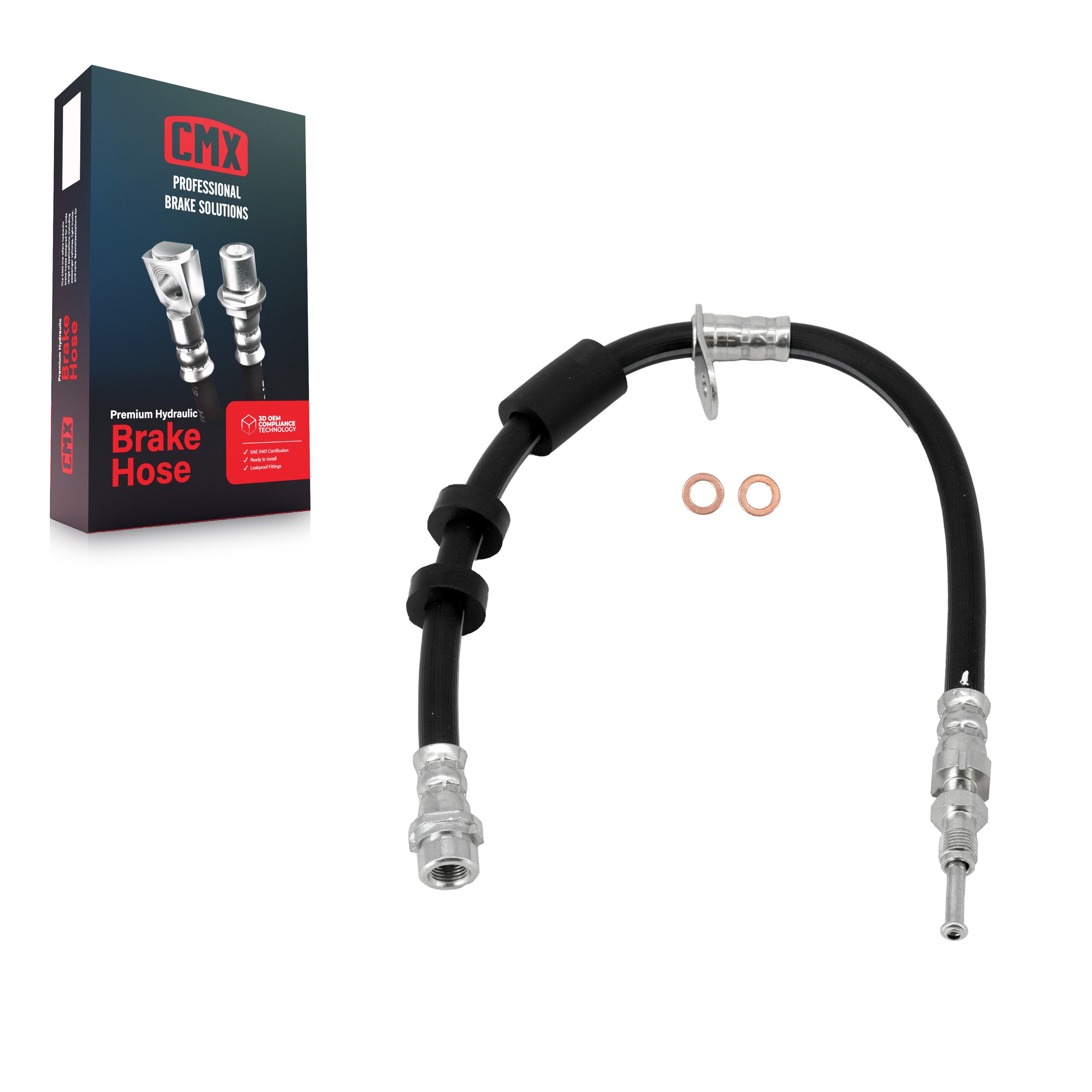 CMX 12-H622044 Brake Hydraulic Hose for 2013-2018 Ford Escape - Front