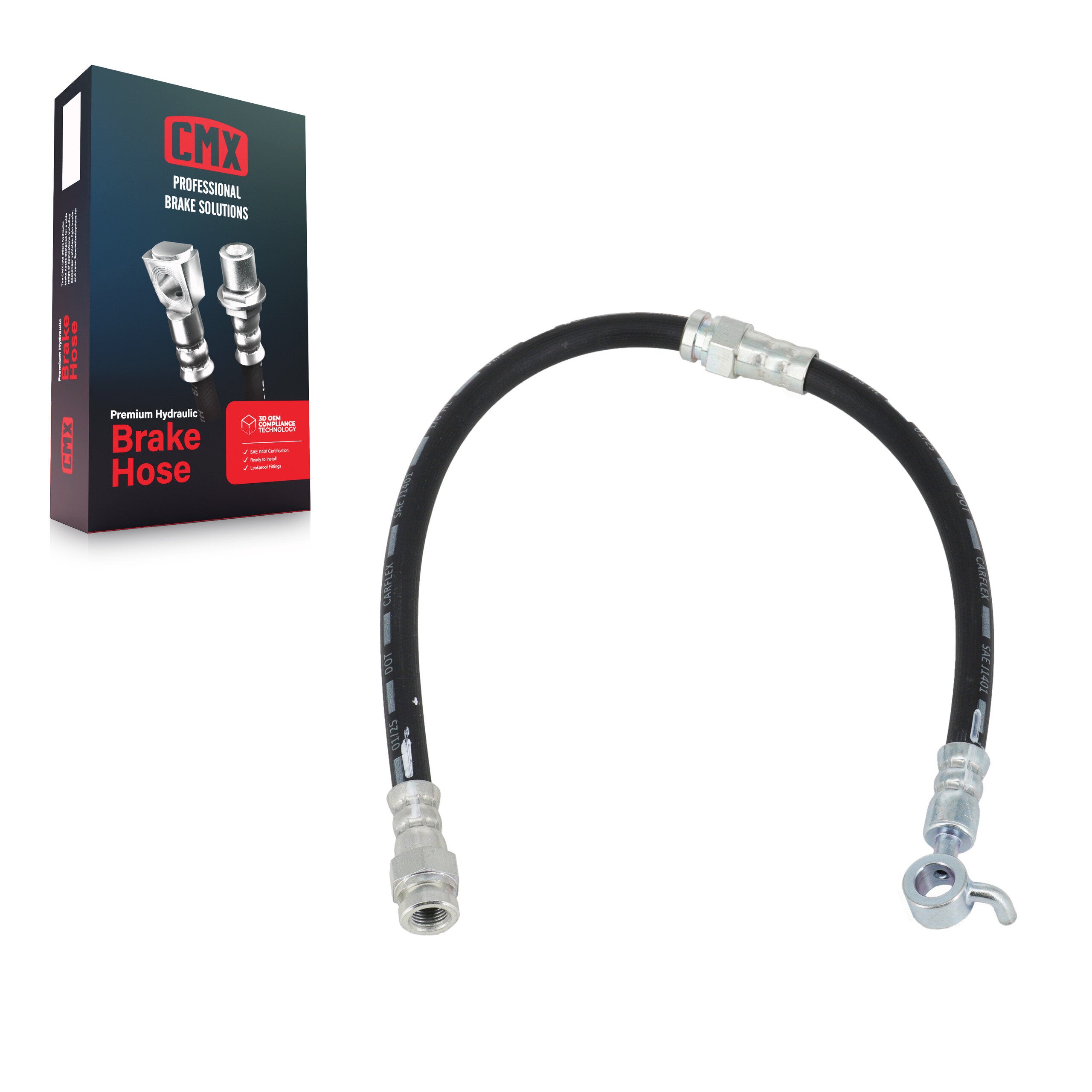 CMX 12-H622199 Brake Hydraulic Hose for 2013-2023 Mazda CX-5 - Front Right