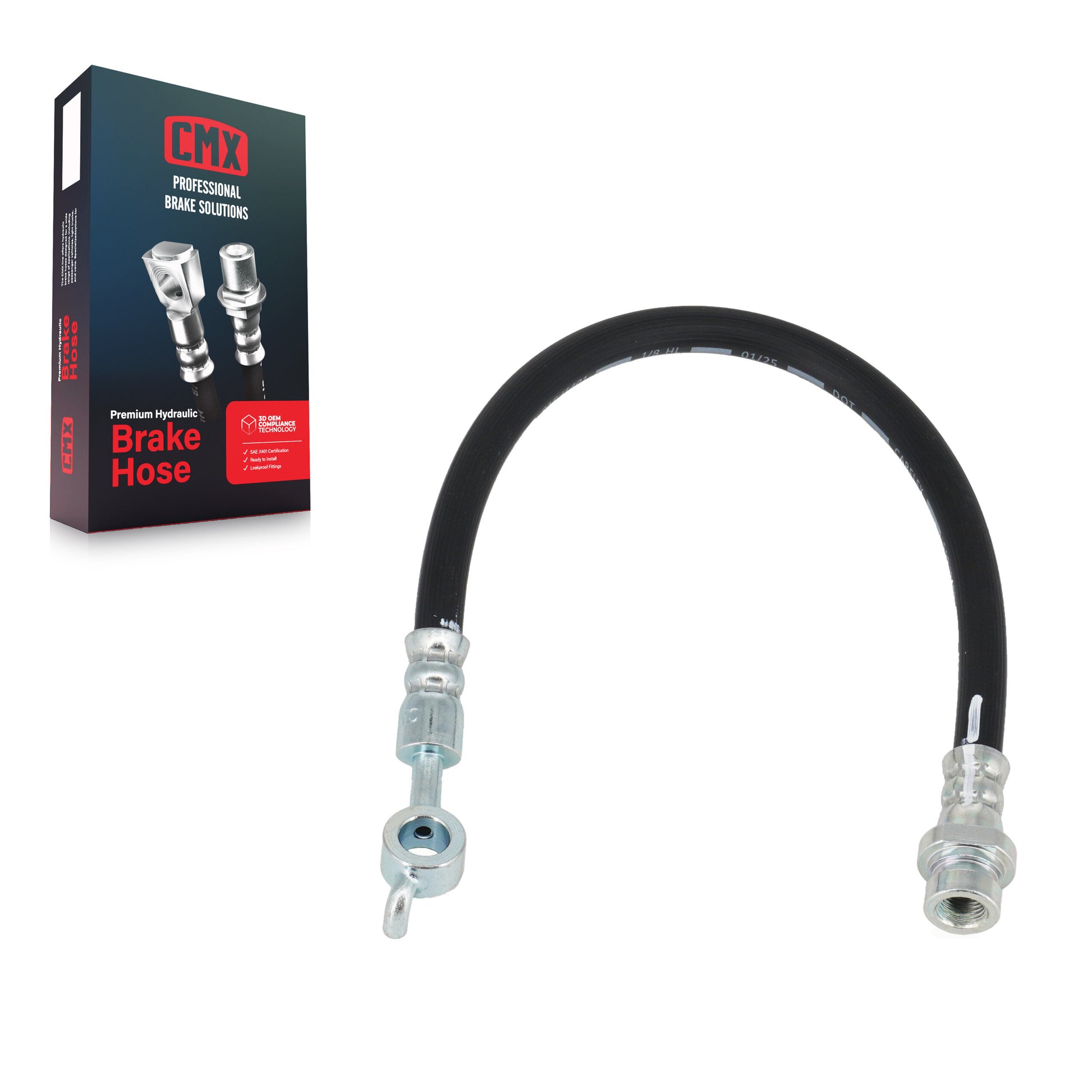 CMX 12-H622382 Brake Hydraulic Hose for 2013-2019 Hyundai Santa Fe, Kia Sorento, Hyundai Santa Fe Sport - Rear Right