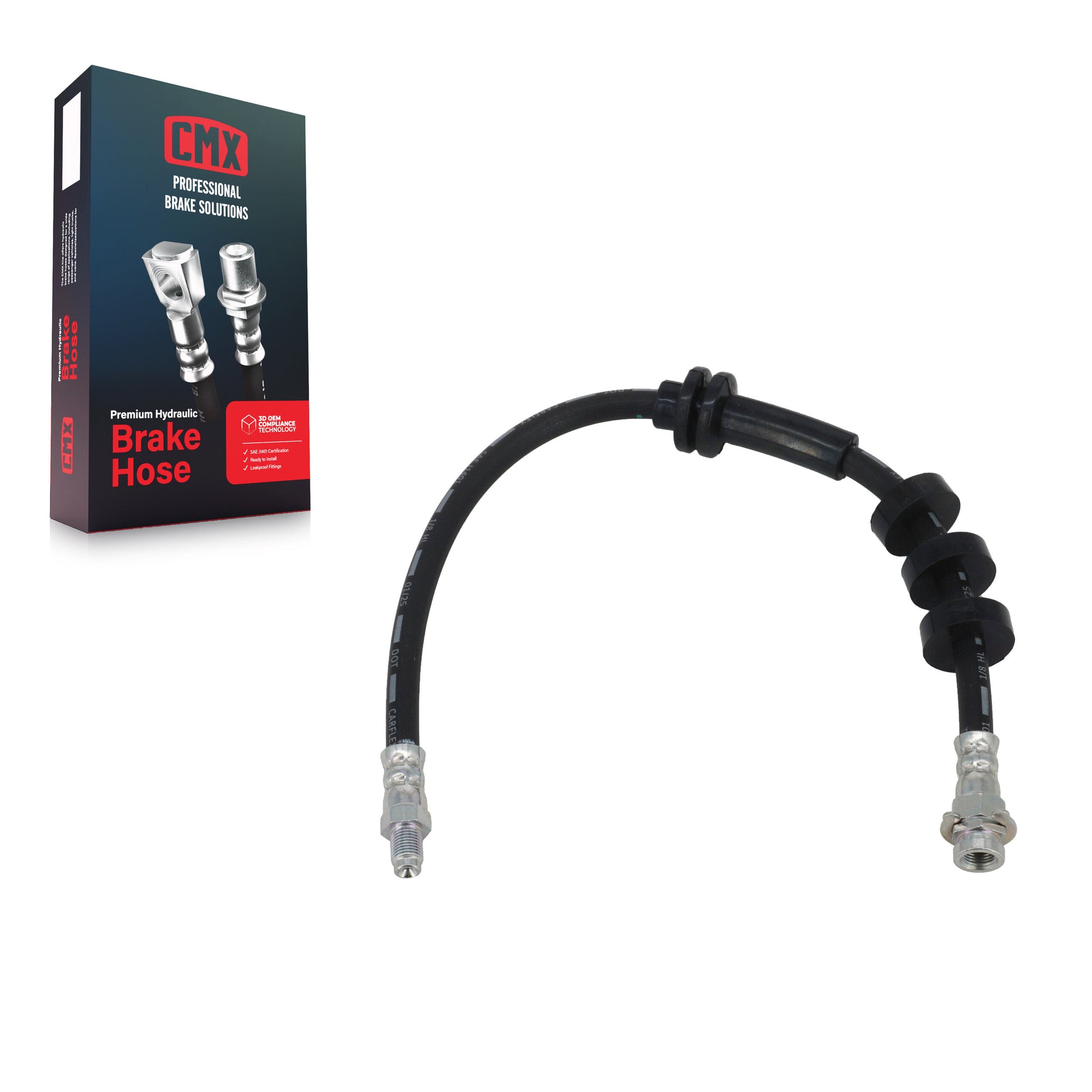 CMX 12-H622406 Brake Hydraulic Hose for 2014-2017 Jeep Cherokee - Front